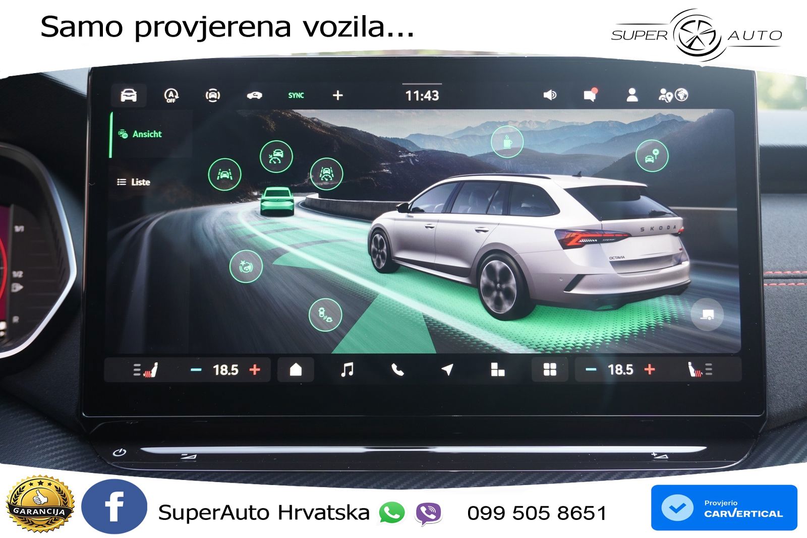 Škoda Octavia Combi RS 2.0 TSI (265 KS) DSG LED+GR SJED+ACC
