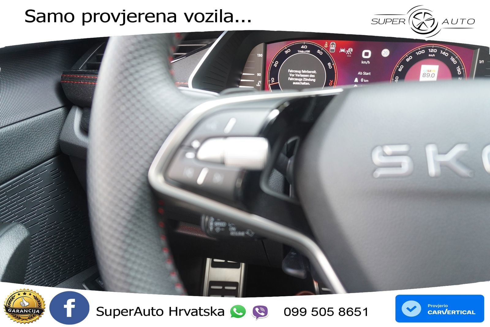 Škoda Octavia Combi RS 2.0 TSI (265 KS) DSG LED+GR SJED+ACC