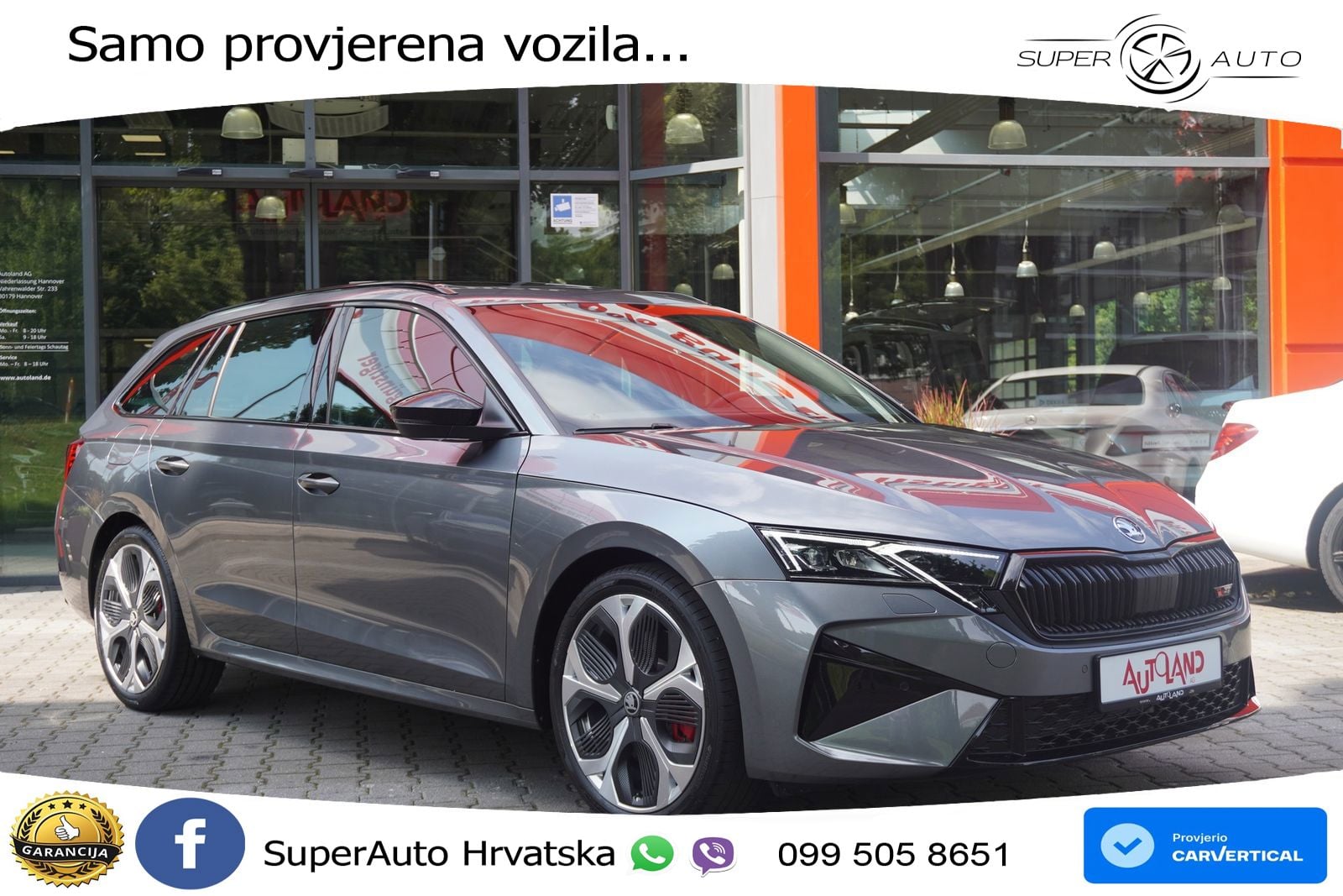 Škoda Octavia Combi RS 2.0 TSI (265 KS) DSG LED+GR SJED+ACC
