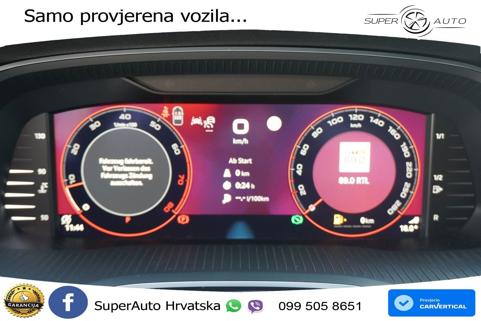 Škoda Octavia Combi RS 2.0 TSI (265 KS) DSG LED+GR SJED+ACC