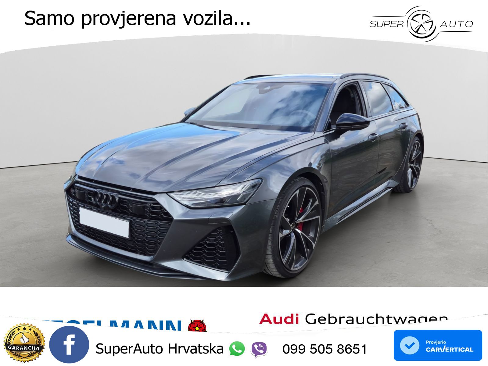 Audi RS6 Avant 4.0 TFSI V8 (600 KS) quattro Tiptronic Kuka LED+GR SJED+ACC