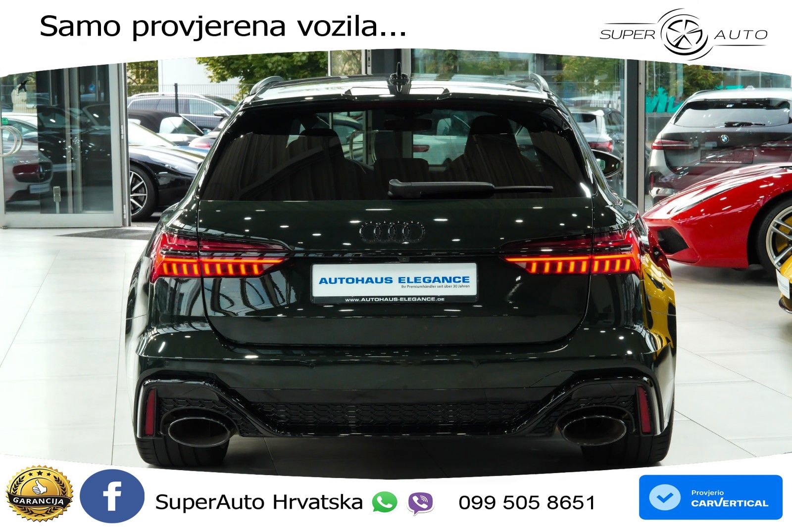 Audi RS6 Avant 4.0 TFSI V8 performance (630 KS)  quattro tiptronic LED+GR SJED+ACC