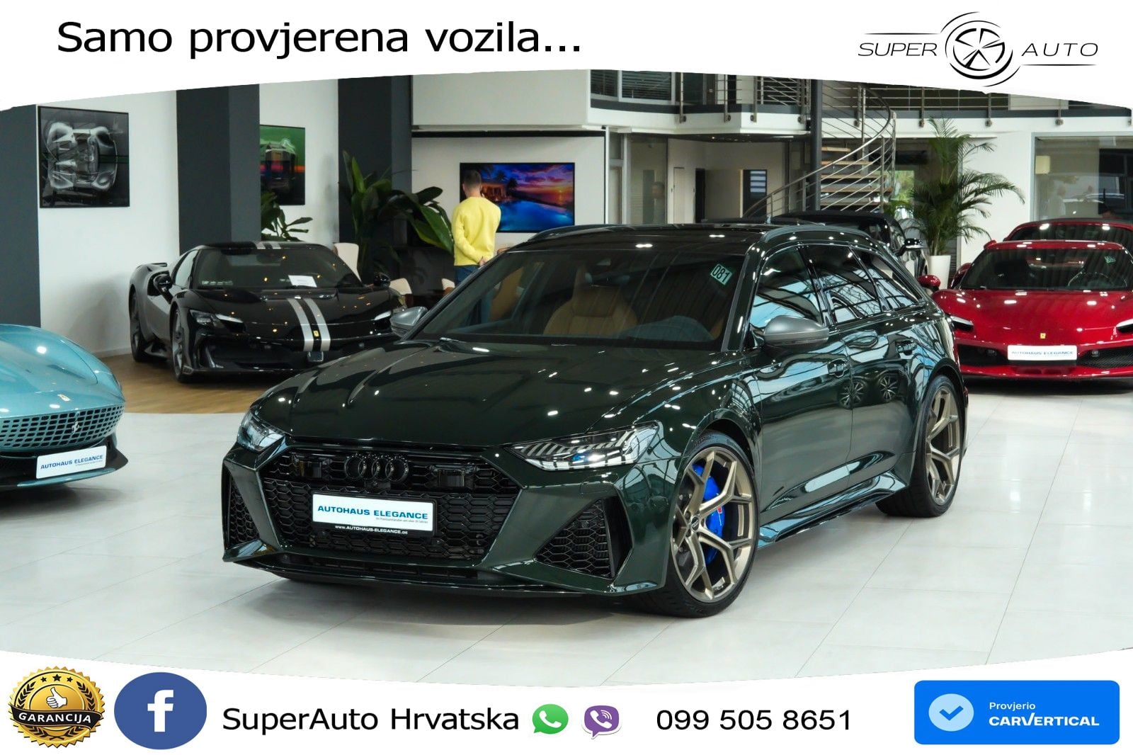 Audi RS6 Avant 4.0 TFSI V8 performance (630 KS)  quattro tiptronic LED+GR SJED+ACC