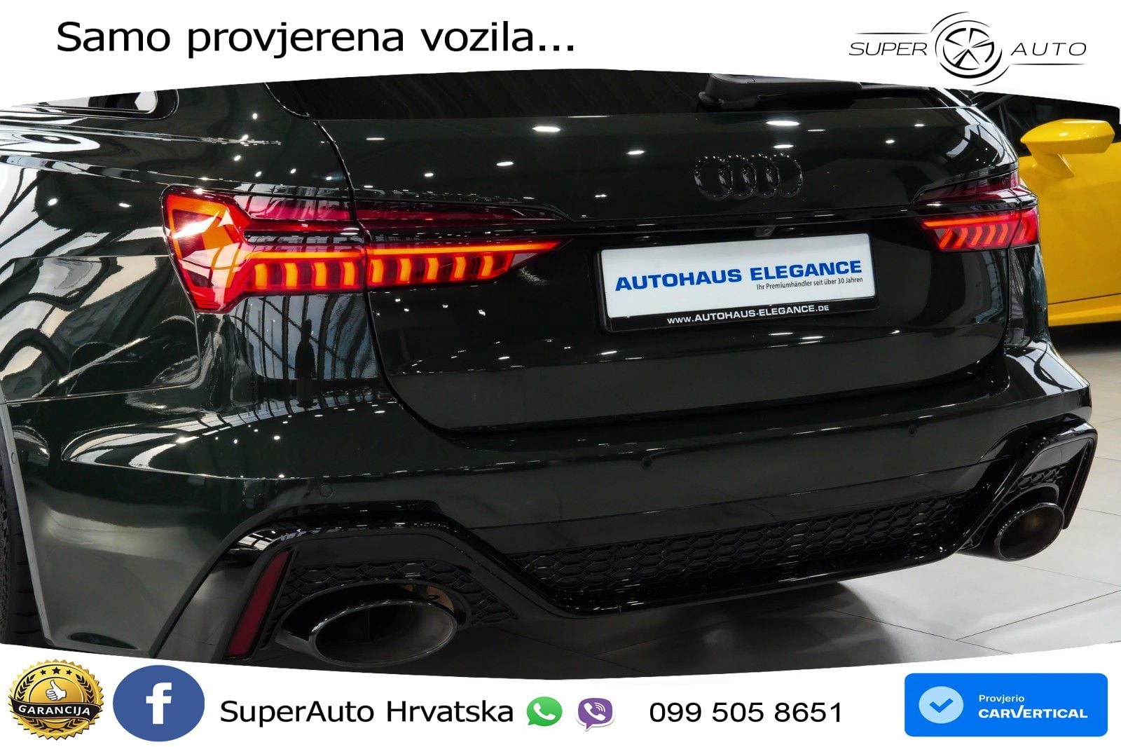 Audi RS6 Avant 4.0 TFSI V8 performance (630 KS)  quattro tiptronic LED+GR SJED+ACC