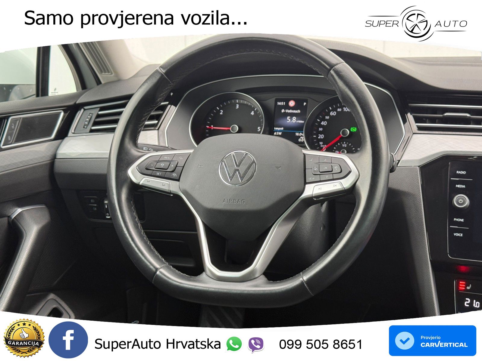 Volkswagen Passat Variant 2.0 TDI (122 KS) DSG Business LED+GR SJED+ACC