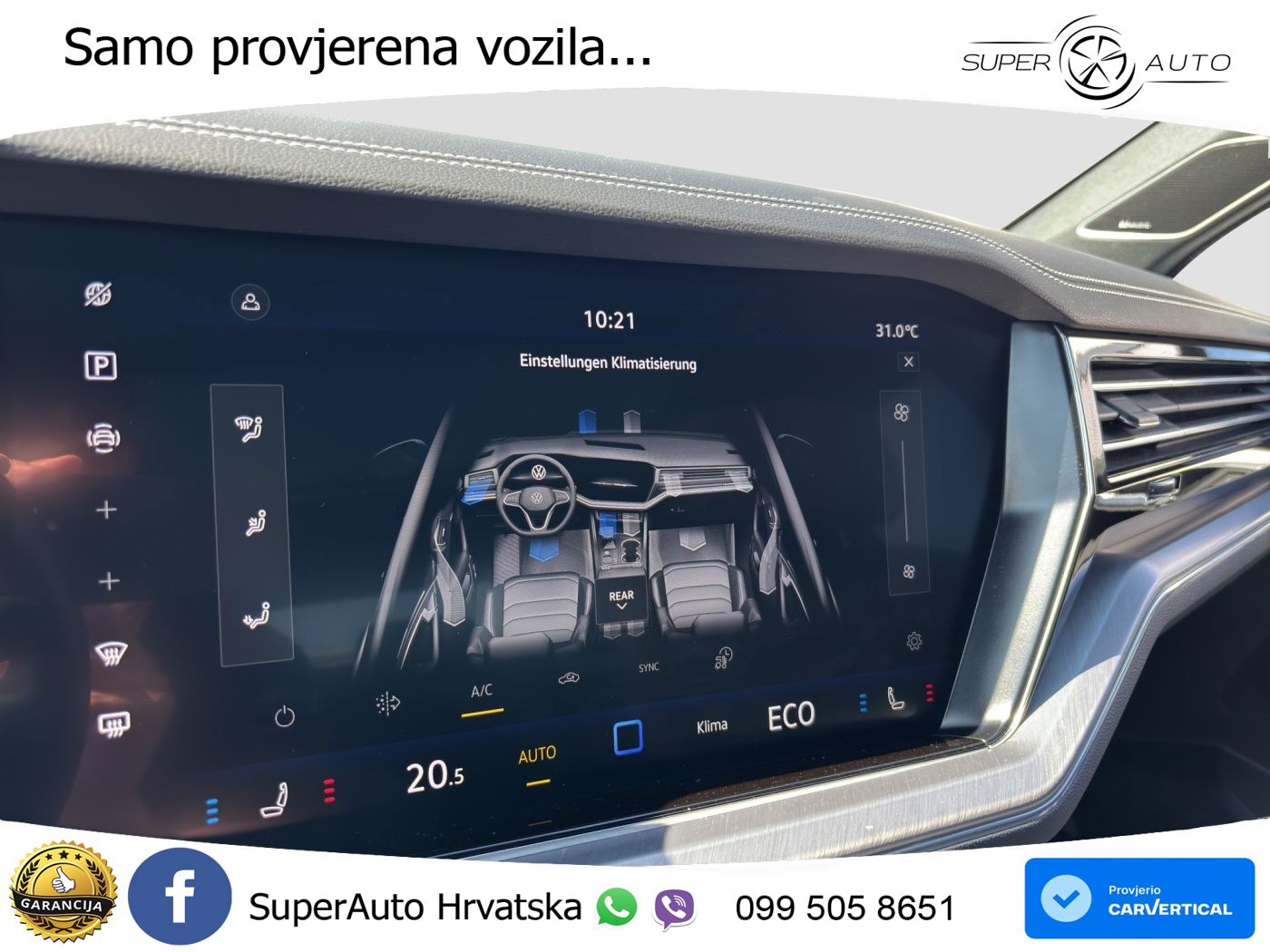Volkswagen Touareg 3.0 V6 TFSI (381 KS) 4MOTION Tiptronic ZRAČNI+ACC+GR SJED+KAM+PANO