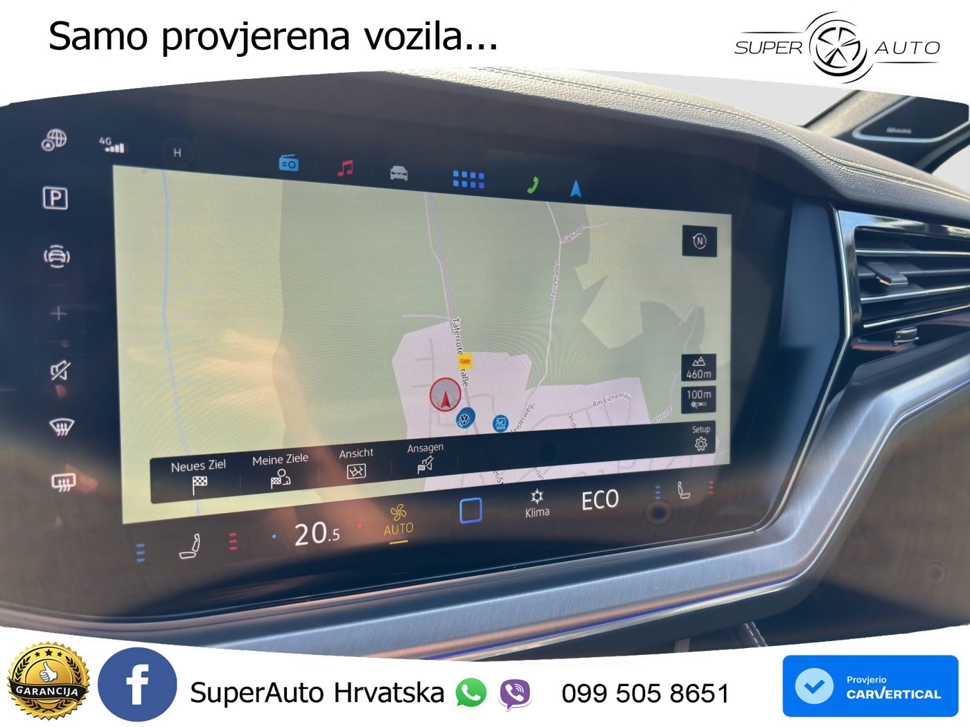 Volkswagen Touareg 3.0 V6 TFSI (381 KS) 4MOTION Tiptronic ZRAČNI+ACC+GR SJED+KAM+PANO