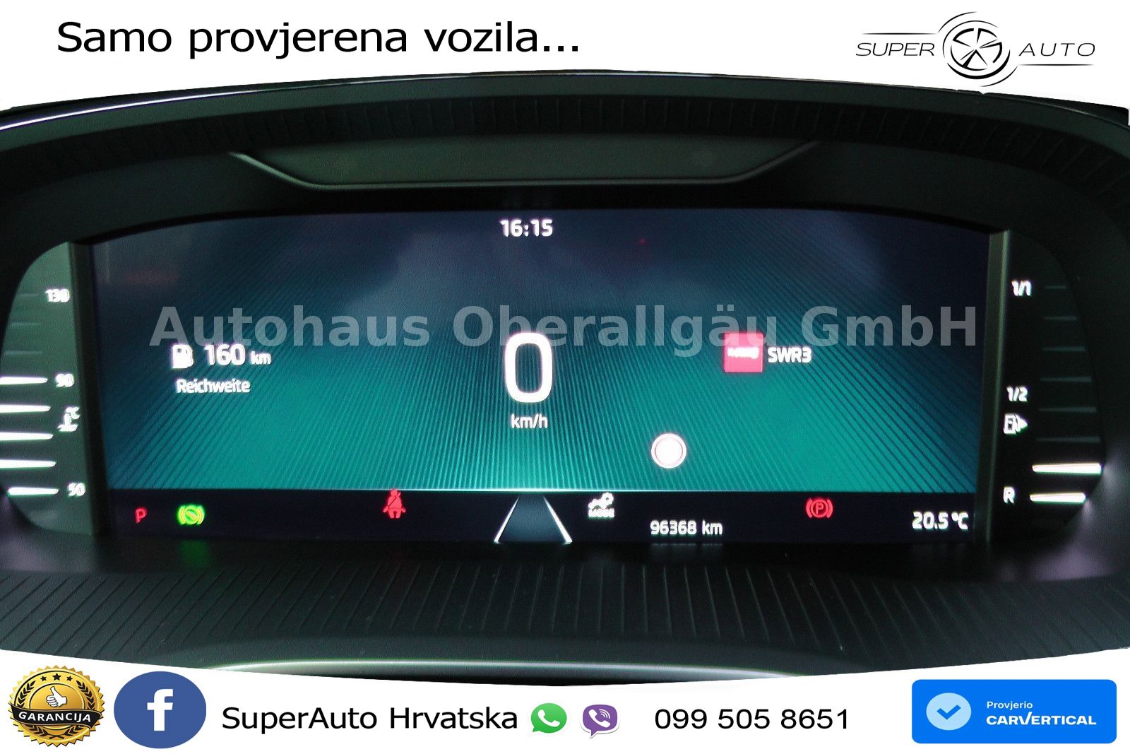 Škoda Octavia Combi 2.0 TDI (150 KS) DSG SportLine LED+GR SJED+ACC