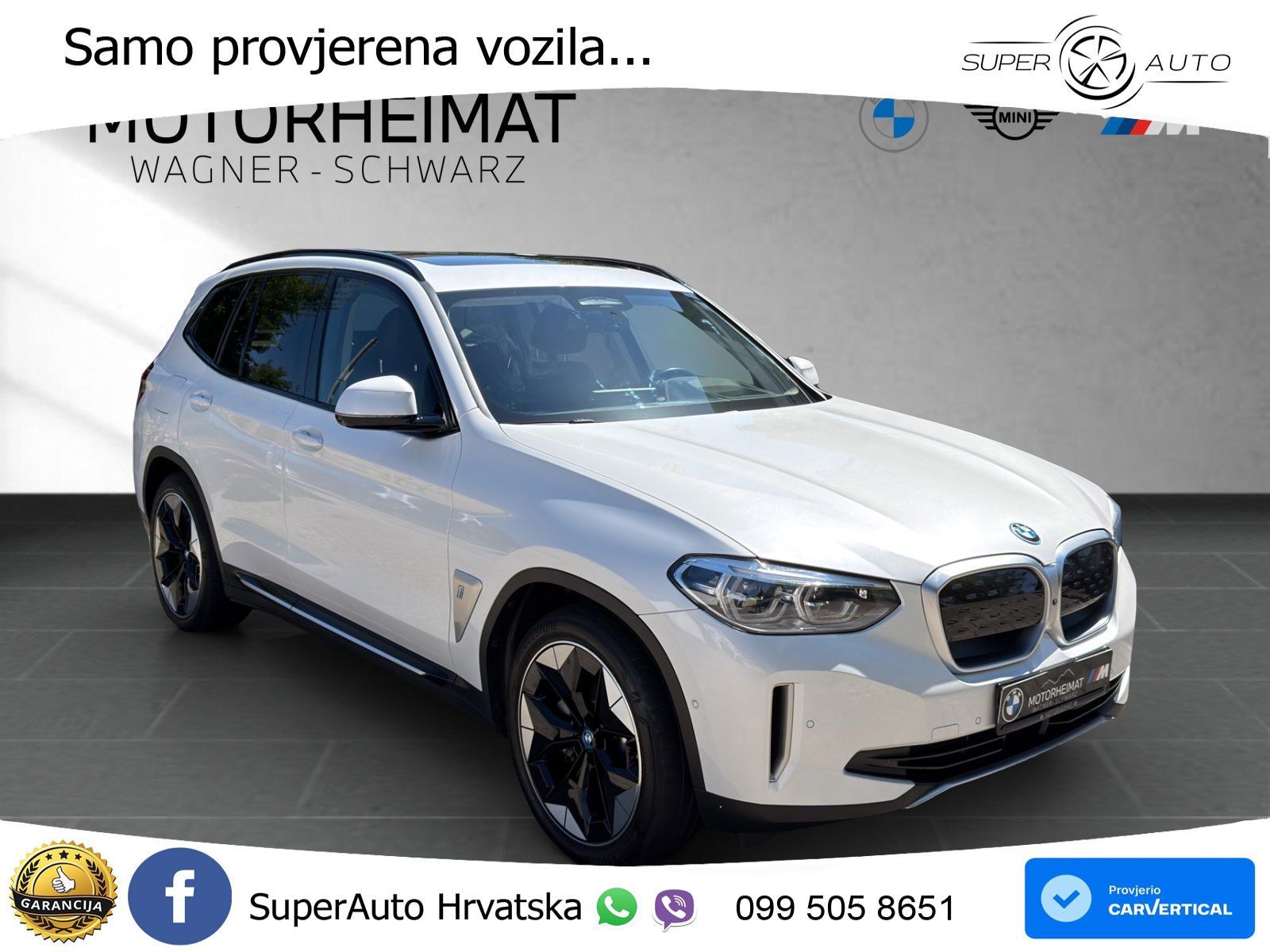 BMW iX3 80 kWh (286 KS) LED+GR SJED+ACC