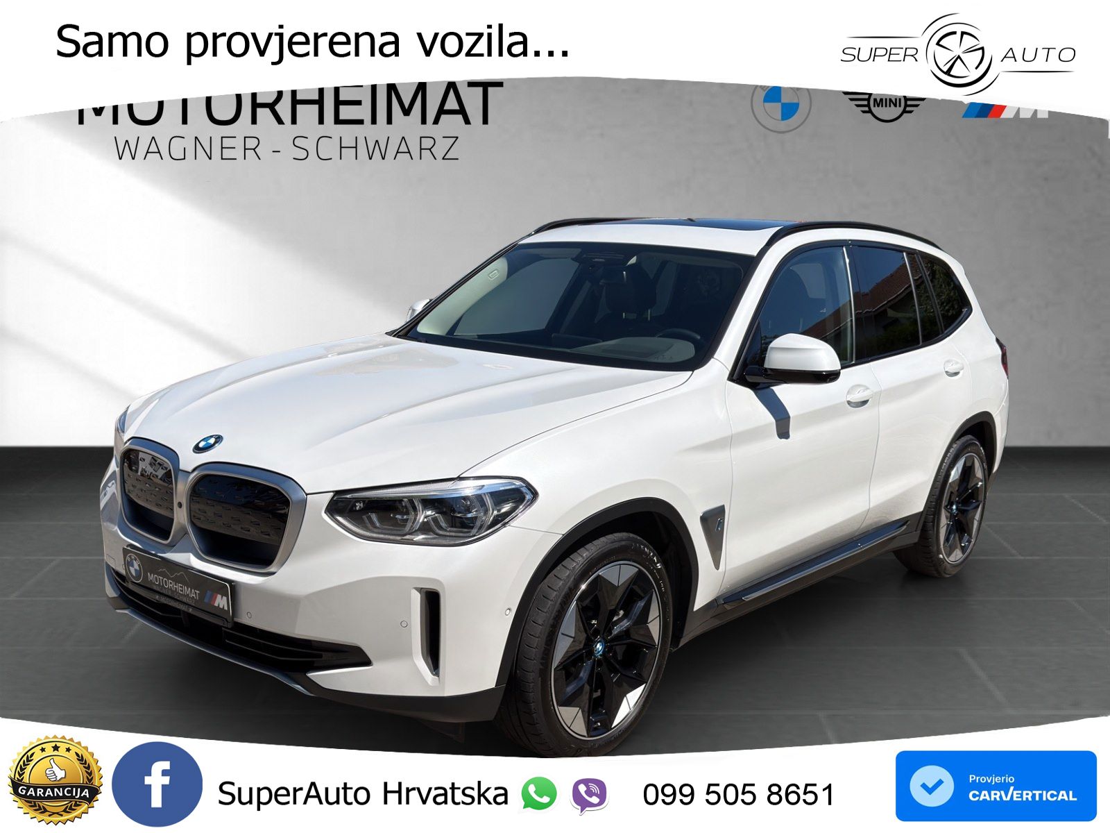 BMW iX3 80 kWh (286 KS) LED+GR SJED+ACC