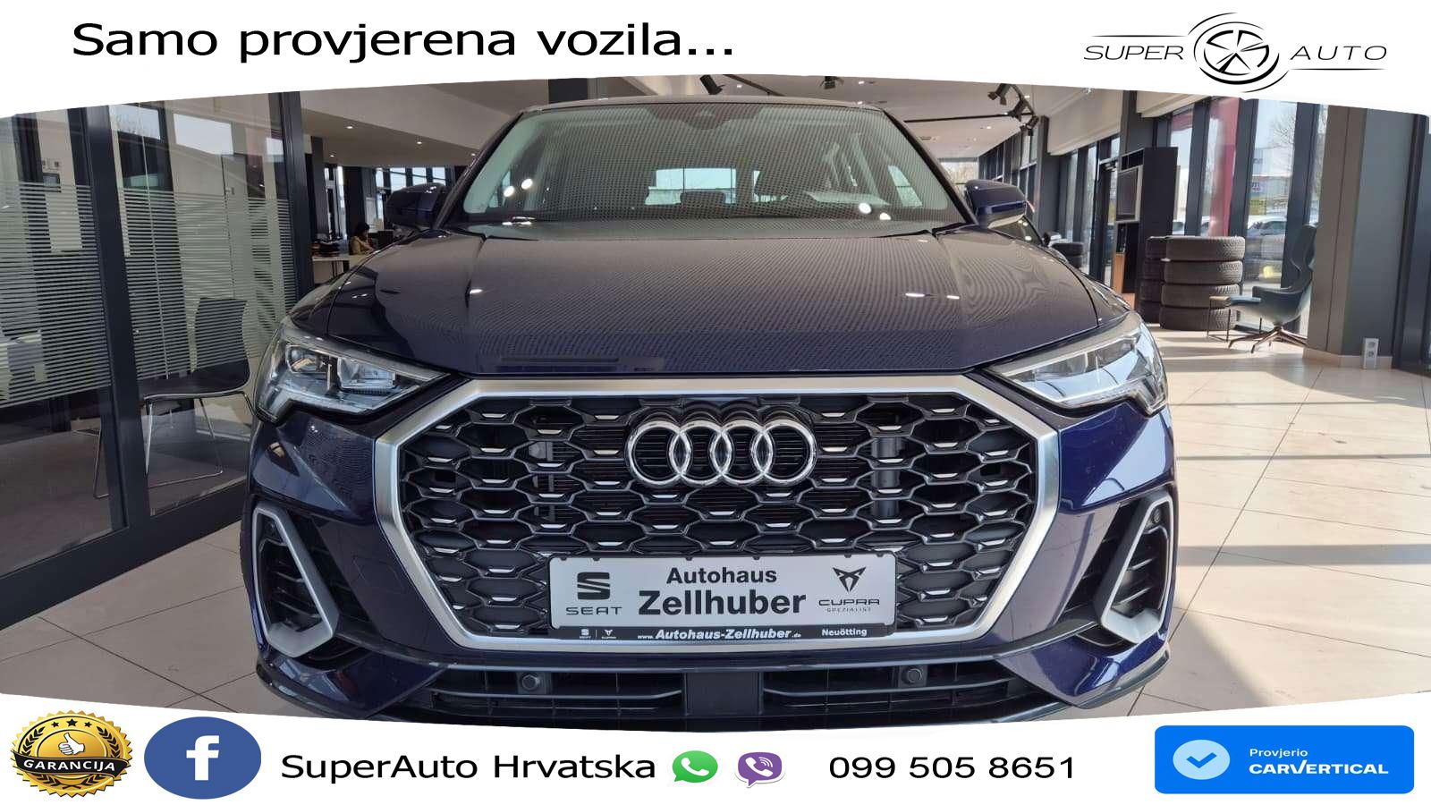 Audi Q3 Sportback 45 TFSIe (245 KS) S tronic S line LED+GR SJED+ACC
