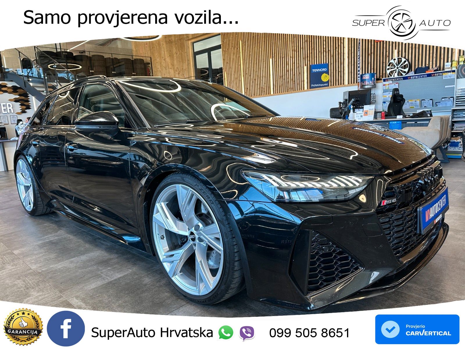 Audi RS6 Avant 4.0 TFSI V8 (600 KS) quattro Tiptronic ZRAČNI+ACC+GR SJED+KAM+PANO