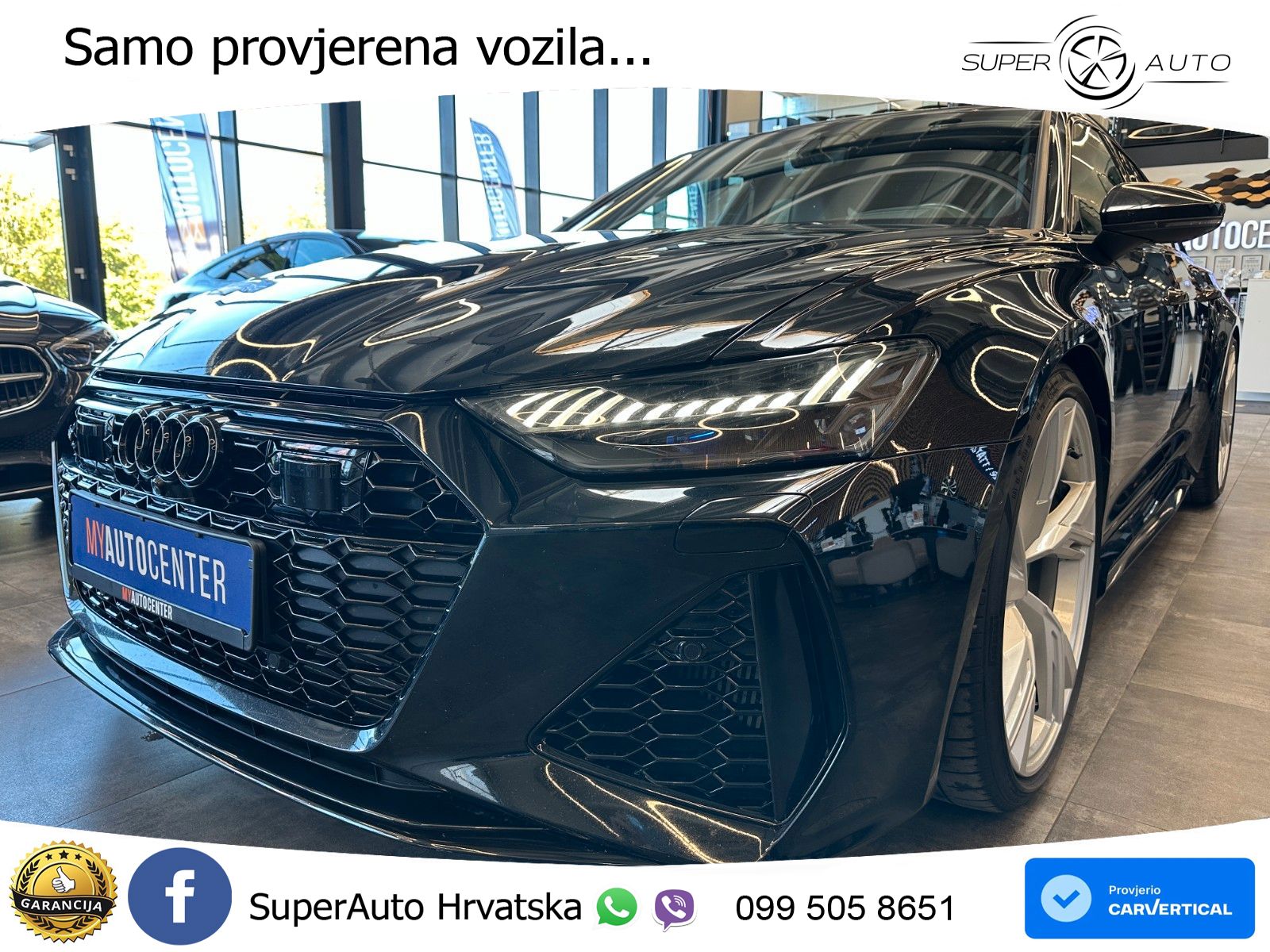 Audi RS6 Avant 4.0 TFSI V8 (600 KS) quattro Tiptronic ZRAČNI+ACC+GR SJED+KAM+PANO