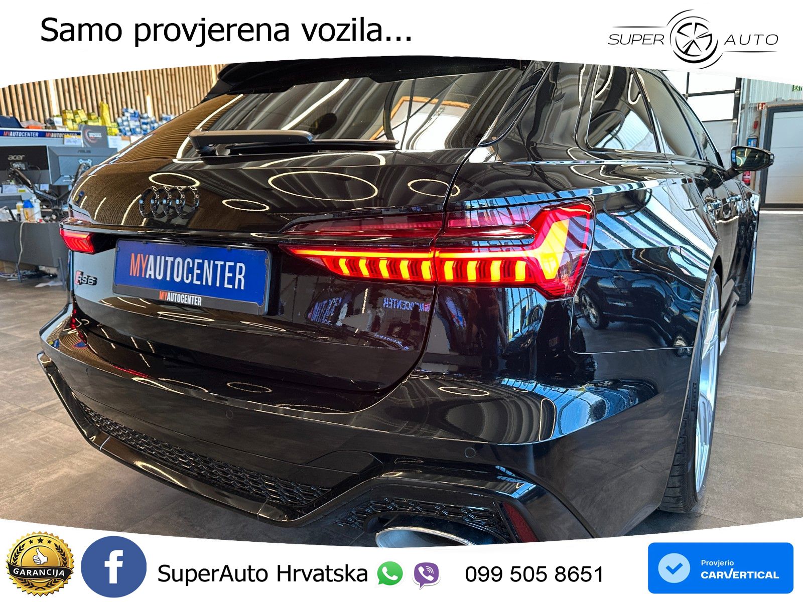 Audi RS6 Avant 4.0 TFSI V8 (600 KS) quattro Tiptronic ZRAČNI+ACC+GR SJED+KAM+PANO
