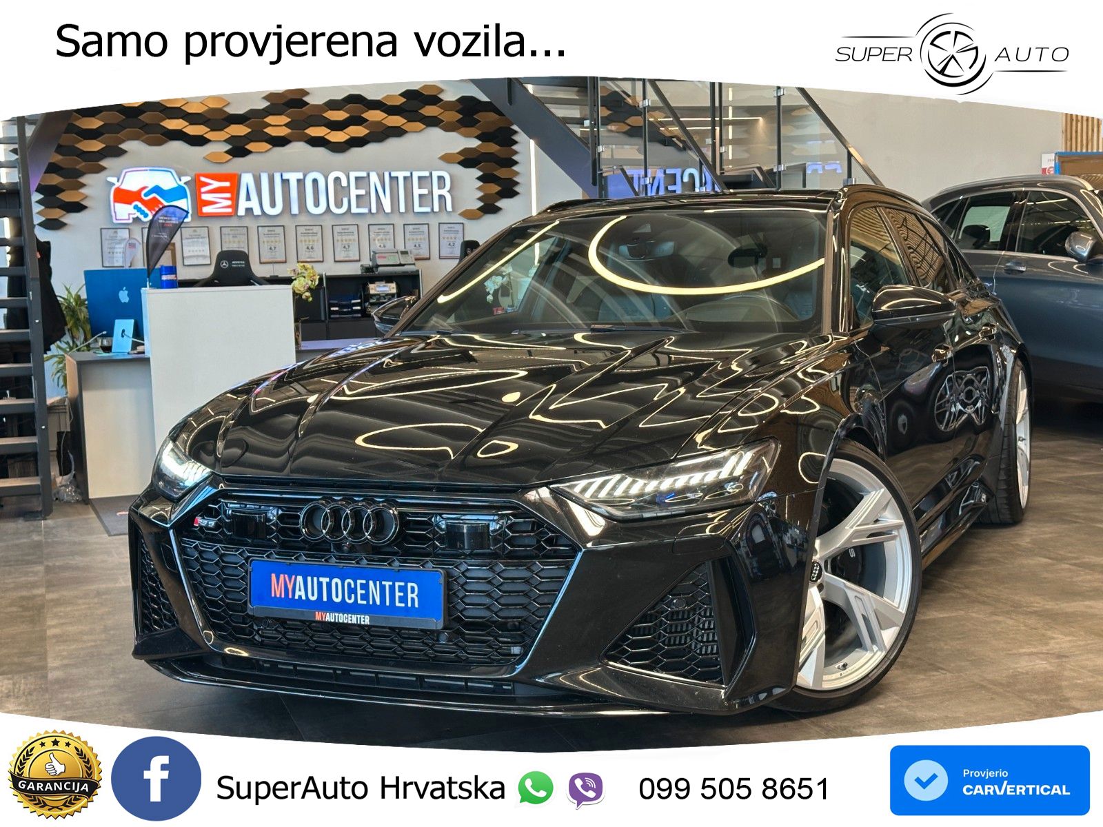 Audi RS6 Avant 4.0 TFSI V8 (600 KS) quattro Tiptronic ZRAČNI+ACC+GR SJED+KAM+PANO