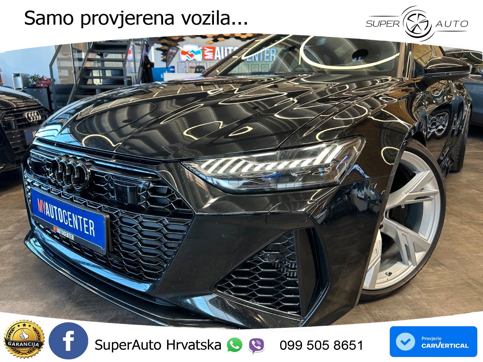 Audi RS6 Avant 4.0 TFSI V8 (600 KS) quattro Tiptronic ZRAČNI+ACC+GR SJED+KAM+PANO