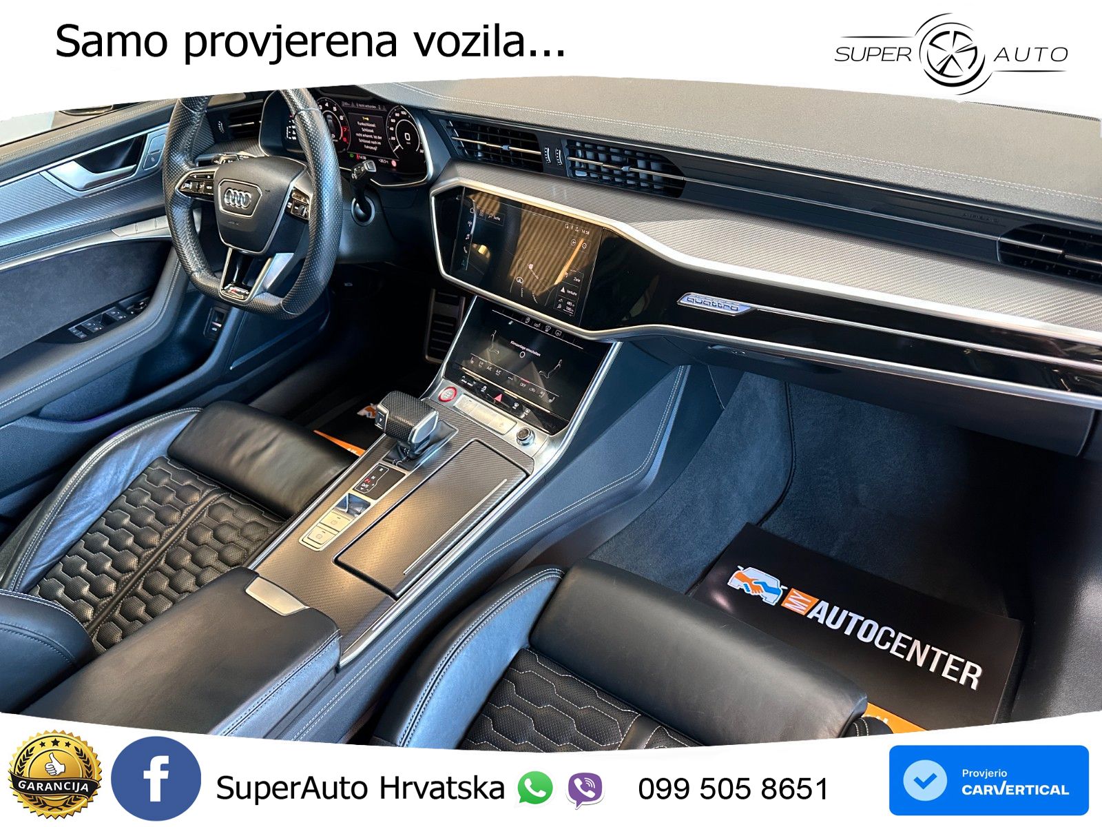 Audi RS6 Avant 4.0 TFSI V8 (600 KS) quattro Tiptronic ZRAČNI+ACC+GR SJED+KAM+PANO