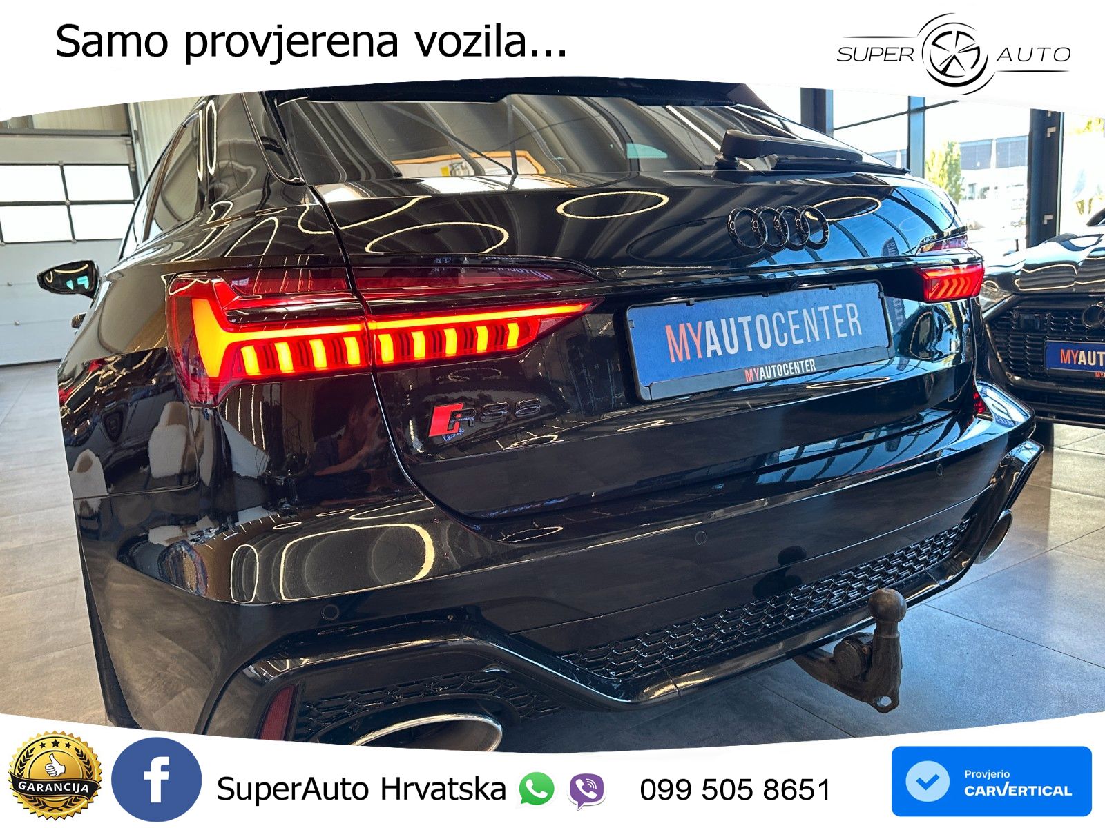 Audi RS6 Avant 4.0 TFSI V8 (600 KS) quattro Tiptronic ZRAČNI+ACC+GR SJED+KAM+PANO