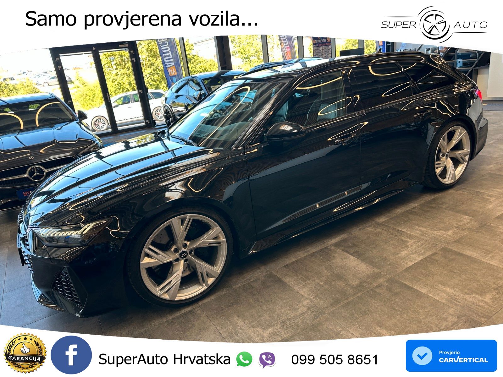 Audi RS6 Avant 4.0 TFSI V8 (600 KS) quattro Tiptronic ZRAČNI+ACC+GR SJED+KAM+PANO