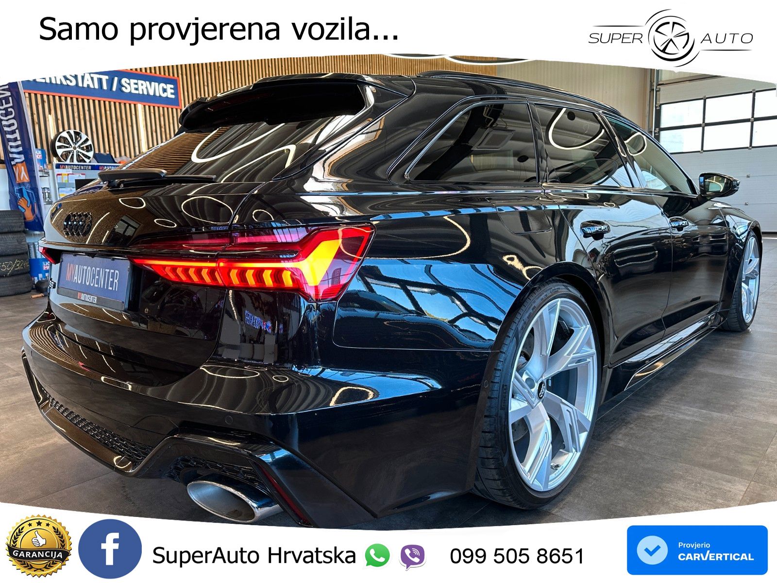Audi RS6 Avant 4.0 TFSI V8 (600 KS) quattro Tiptronic ZRAČNI+ACC+GR SJED+KAM+PANO