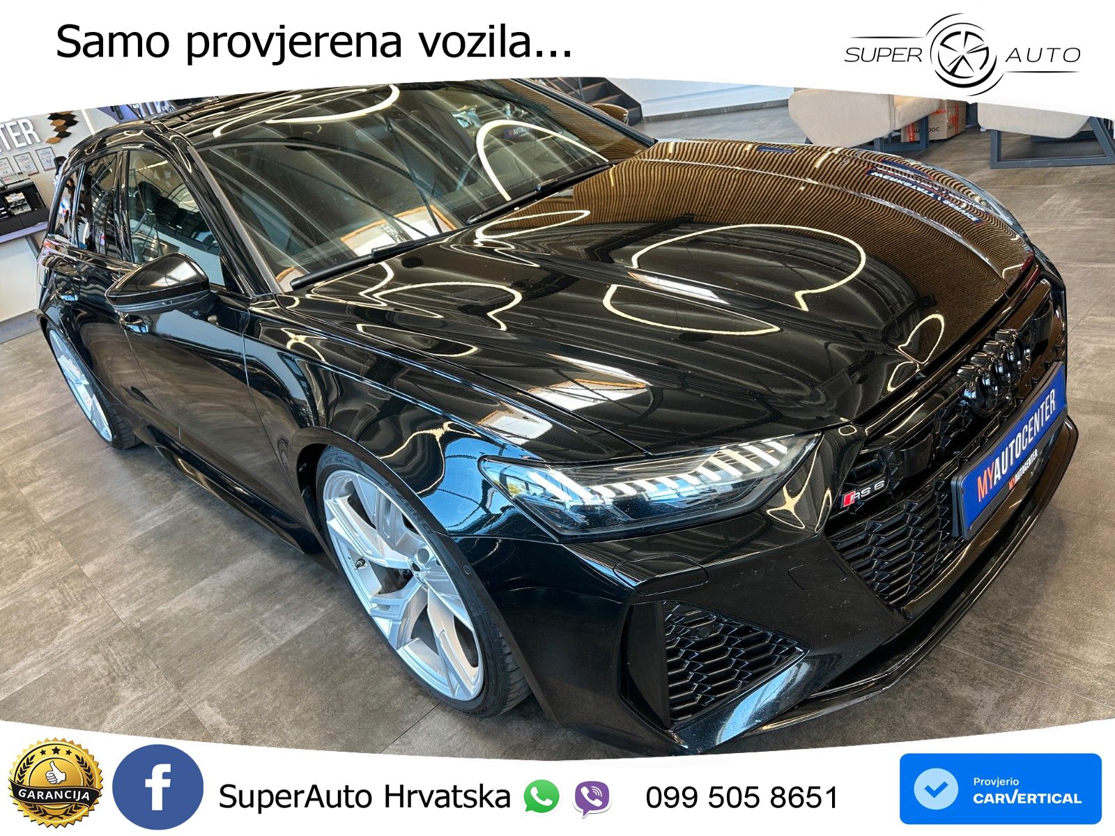 Audi RS6 Avant 4.0 TFSI V8 (600 KS) quattro Tiptronic ZRAČNI+ACC+GR SJED+KAM+PANO