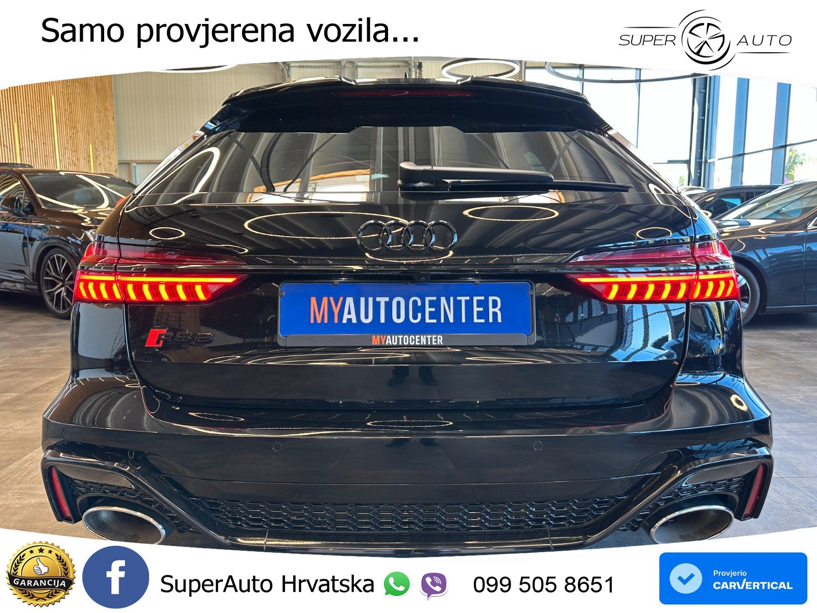 Audi RS6 Avant 4.0 TFSI V8 (600 KS) quattro Tiptronic ZRAČNI+ACC+GR SJED+KAM+PANO