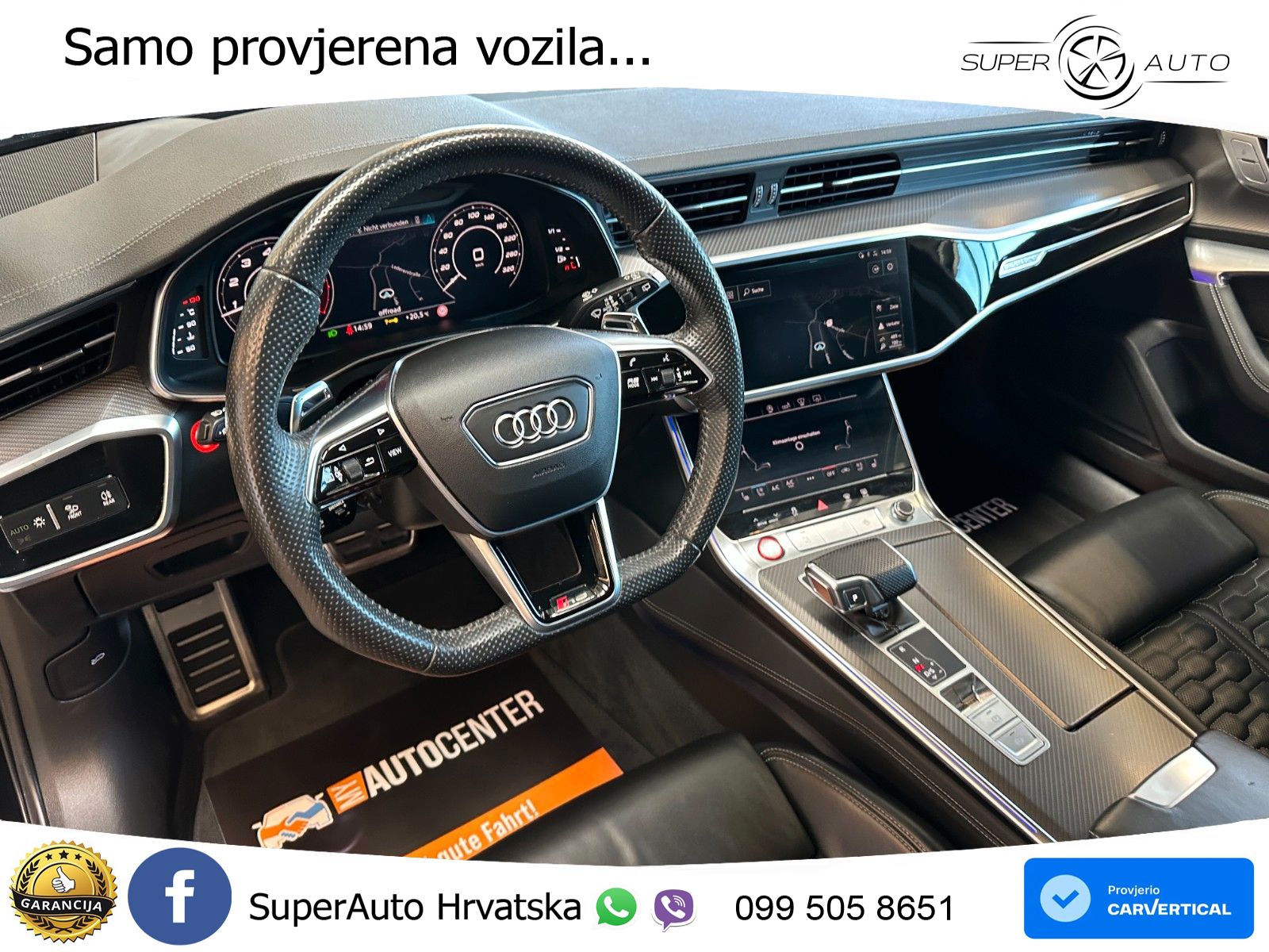 Audi RS6 Avant 4.0 TFSI V8 (600 KS) quattro Tiptronic ZRAČNI+ACC+GR SJED+KAM+PANO