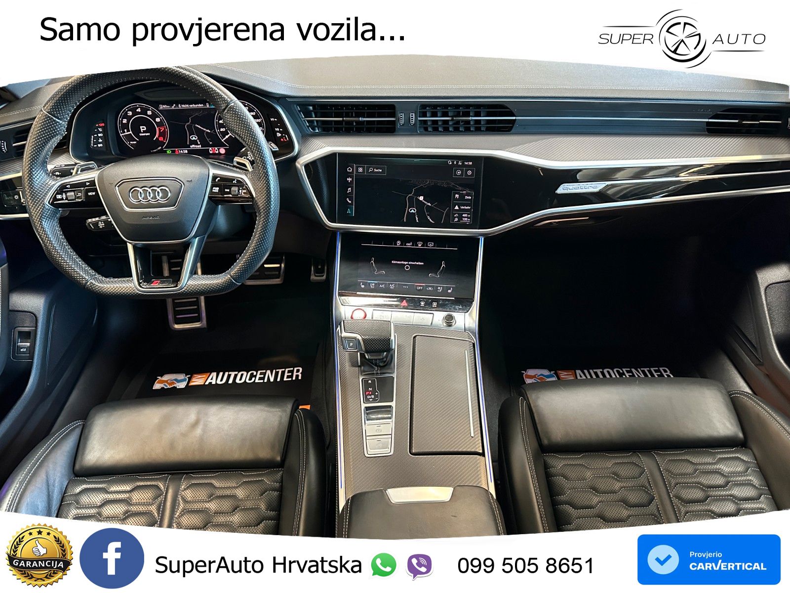 Audi RS6 Avant 4.0 TFSI V8 (600 KS) quattro Tiptronic ZRAČNI+ACC+GR SJED+KAM+PANO