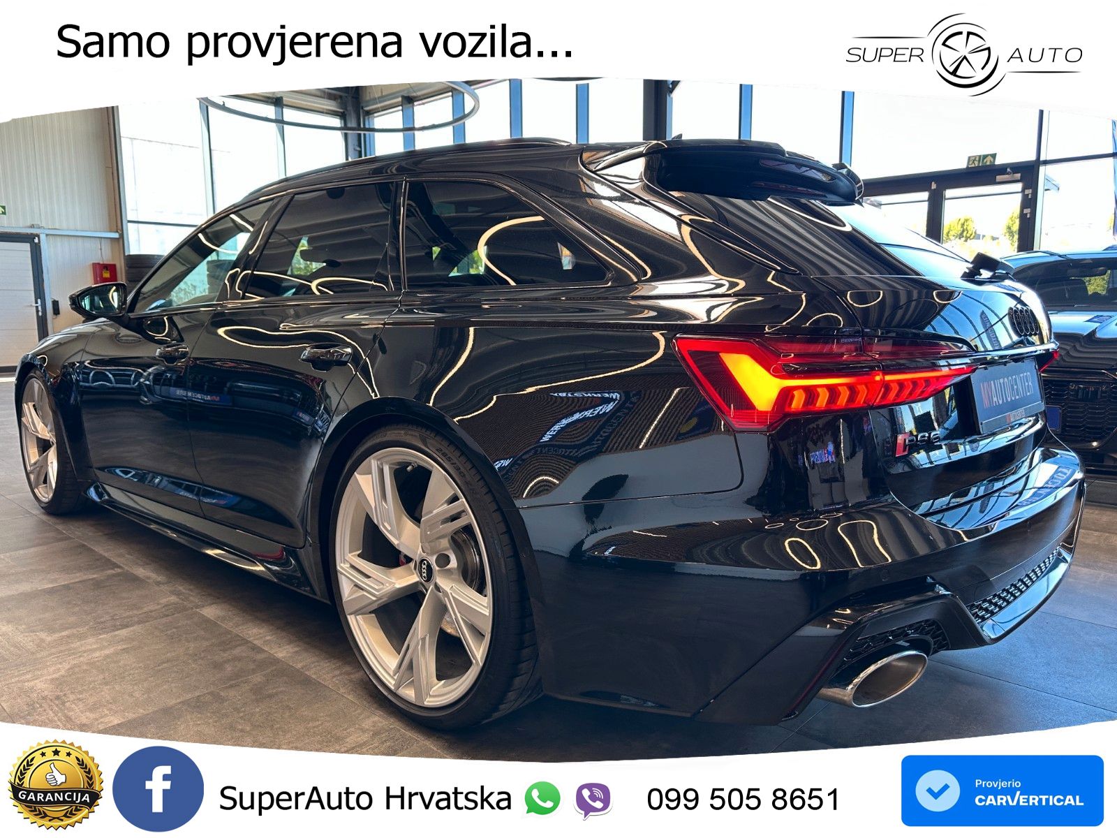 Audi RS6 Avant 4.0 TFSI V8 (600 KS) quattro Tiptronic ZRAČNI+ACC+GR SJED+KAM+PANO