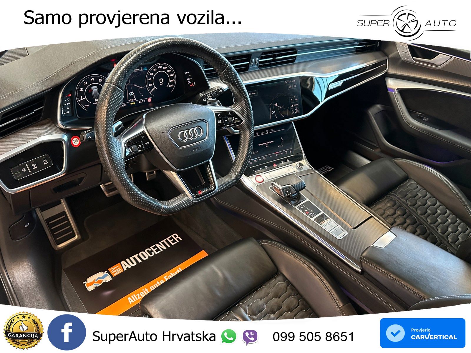 Audi RS6 Avant 4.0 TFSI V8 (600 KS) quattro Tiptronic ZRAČNI+ACC+GR SJED+KAM+PANO