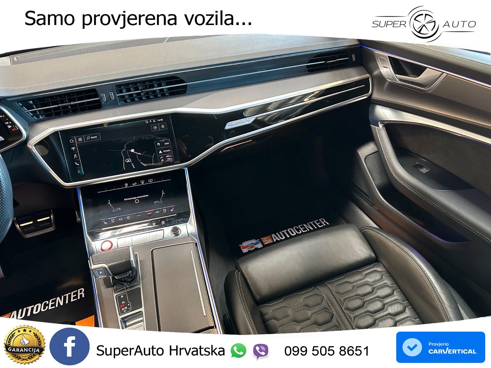 Audi RS6 Avant 4.0 TFSI V8 (600 KS) quattro Tiptronic ZRAČNI+ACC+GR SJED+KAM+PANO