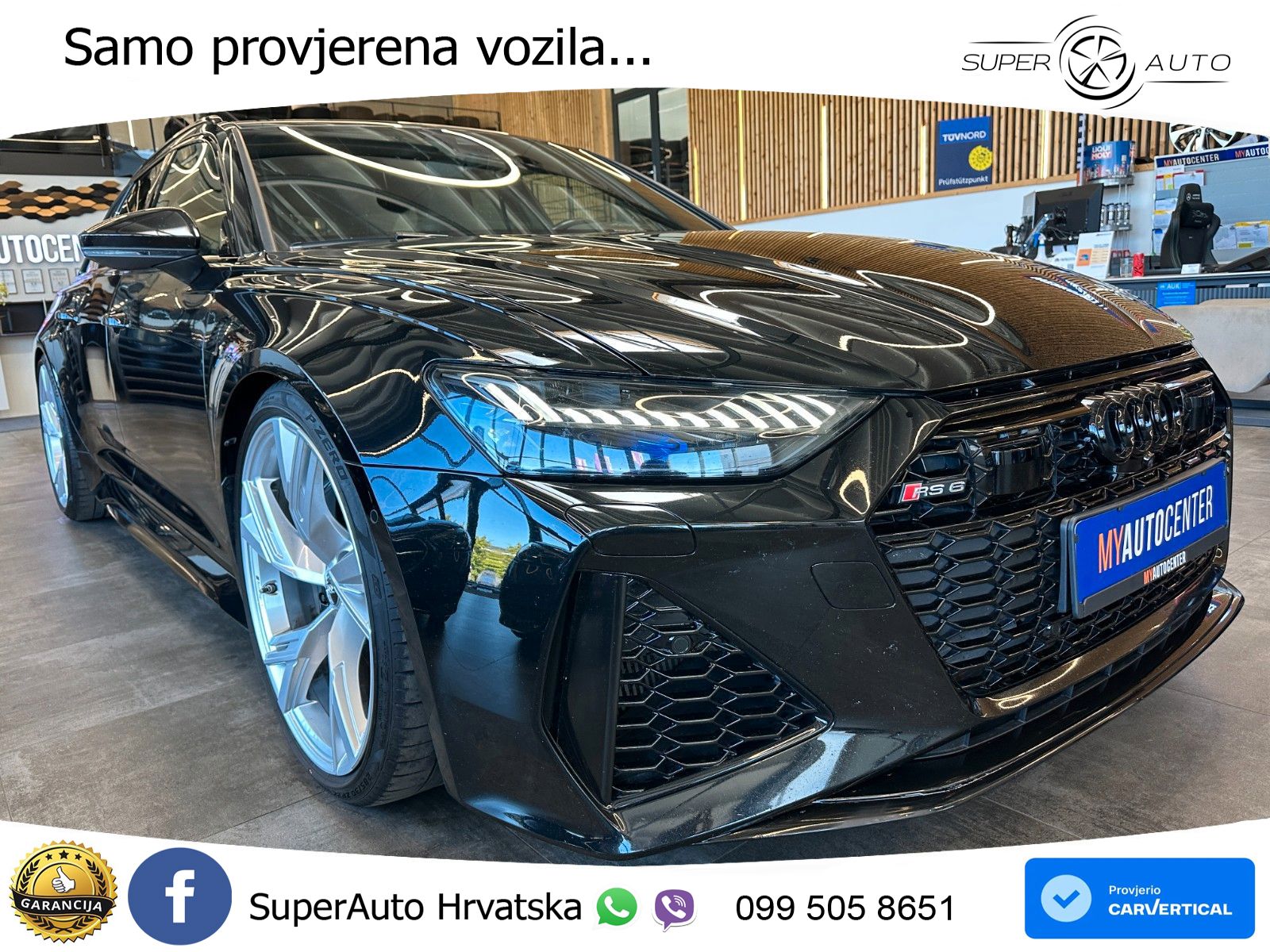Audi RS6 Avant 4.0 TFSI V8 (600 KS) quattro Tiptronic ZRAČNI+ACC+GR SJED+KAM+PANO