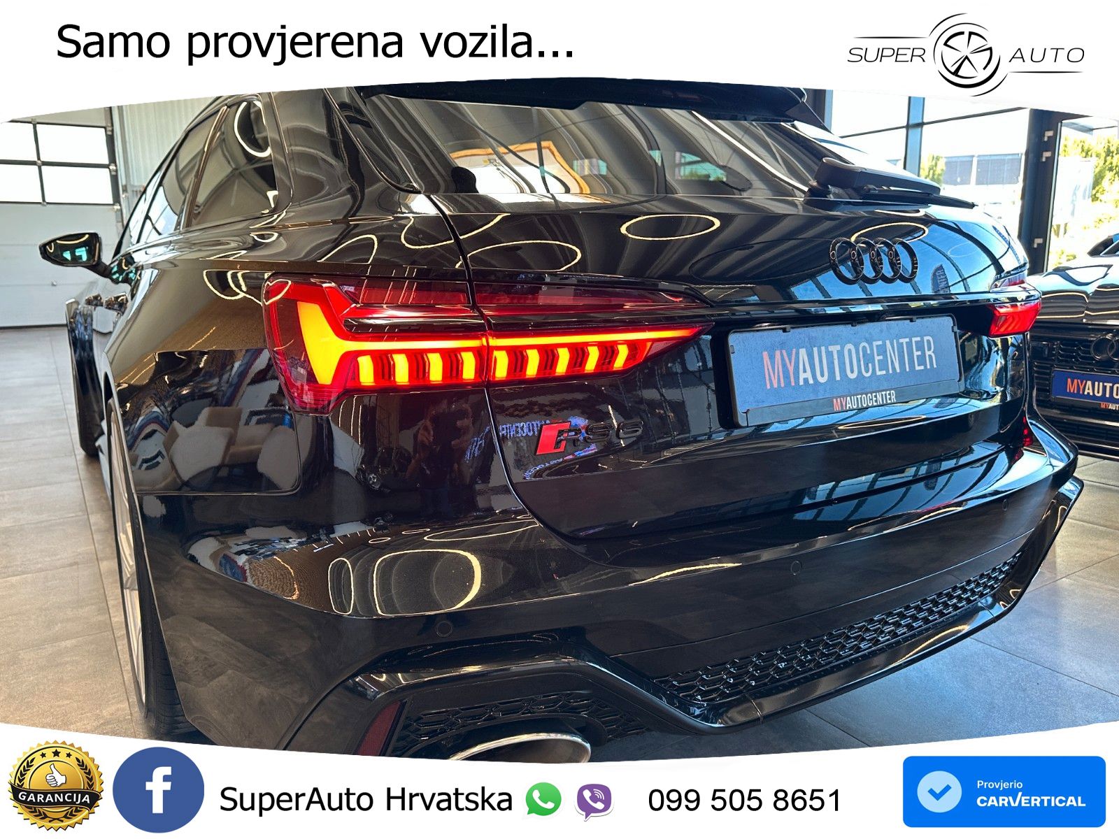 Audi RS6 Avant 4.0 TFSI V8 (600 KS) quattro Tiptronic ZRAČNI+ACC+GR SJED+KAM+PANO