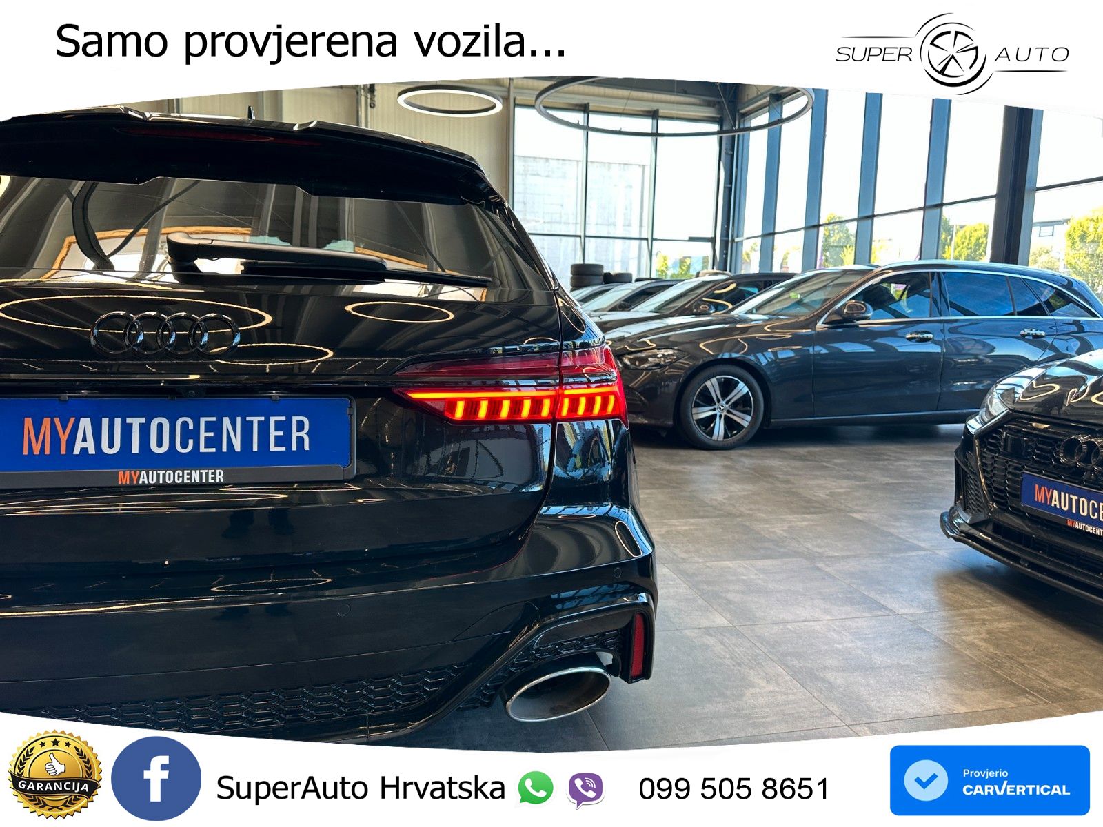 Audi RS6 Avant 4.0 TFSI V8 (600 KS) quattro Tiptronic ZRAČNI+ACC+GR SJED+KAM+PANO