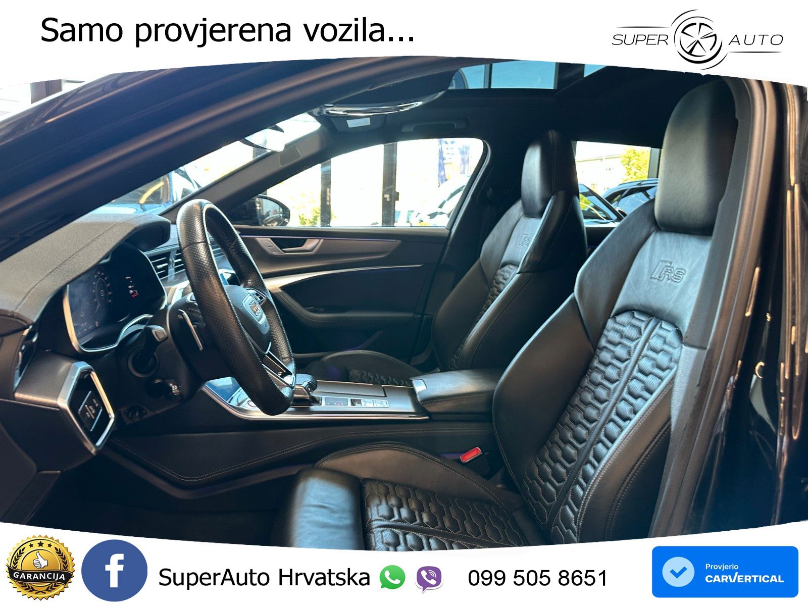 Audi RS6 Avant 4.0 TFSI V8 (600 KS) quattro Tiptronic ZRAČNI+ACC+GR SJED+KAM+PANO