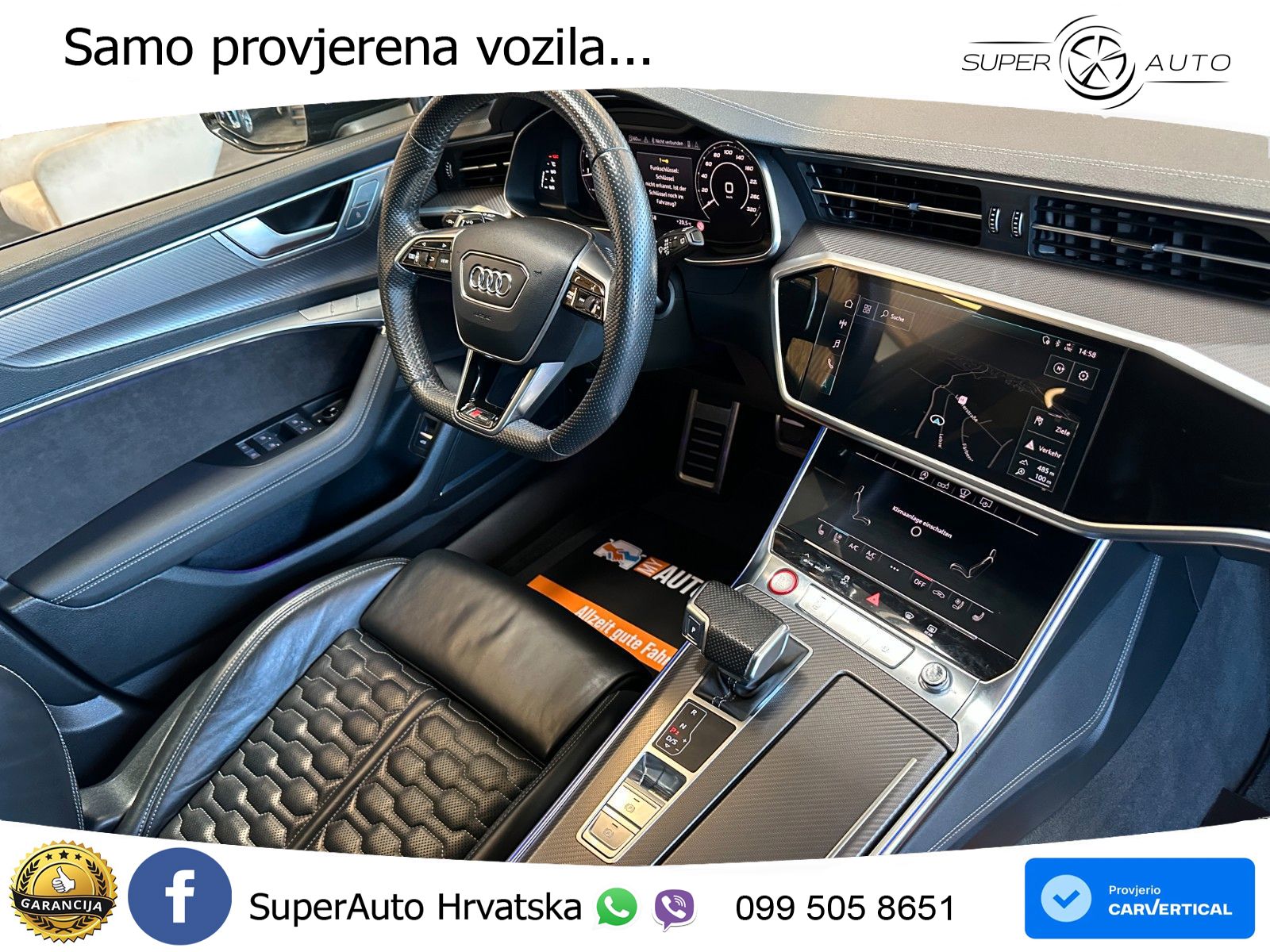 Audi RS6 Avant 4.0 TFSI V8 (600 KS) quattro Tiptronic ZRAČNI+ACC+GR SJED+KAM+PANO