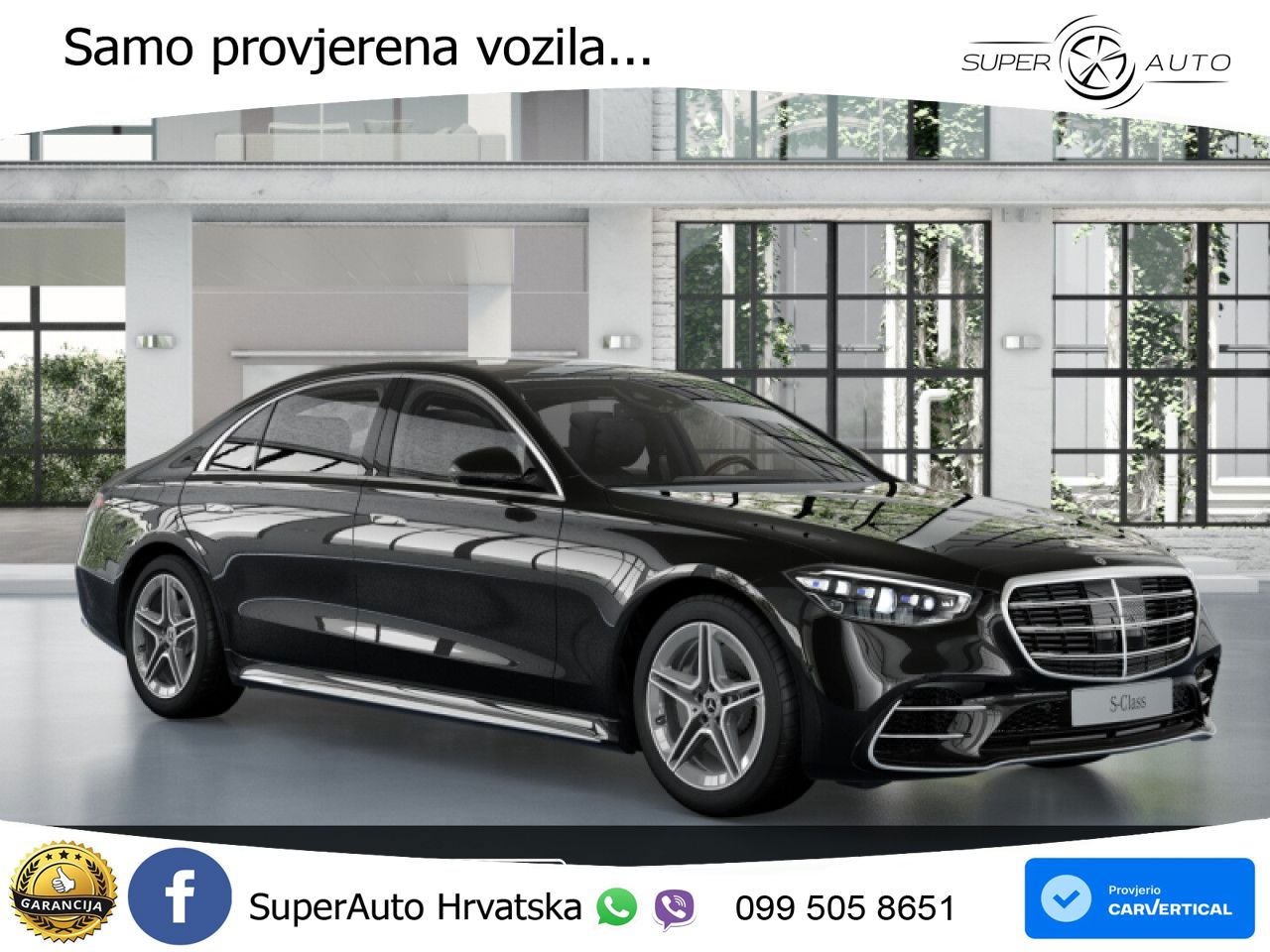 Mercedes S 450d (367 KS) EQ Boost 4MATIC 9G-TRONIC AMG LED+GR SJED+ACC