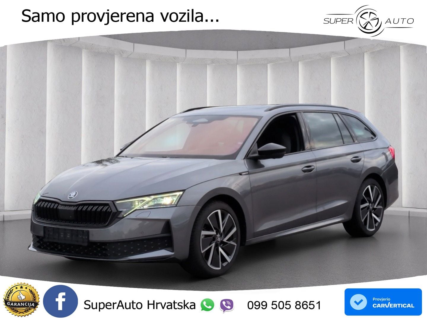 Škoda Octavia Combi 1.5 TSI (150 KS) DSG SportLine MATRIX+GR SJED+KAM