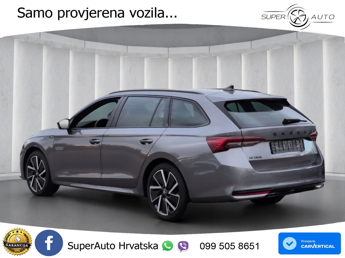 Škoda Octavia Combi 1.5 TSI (150 KS) DSG SportLine MATRIX+GR SJED+KAM