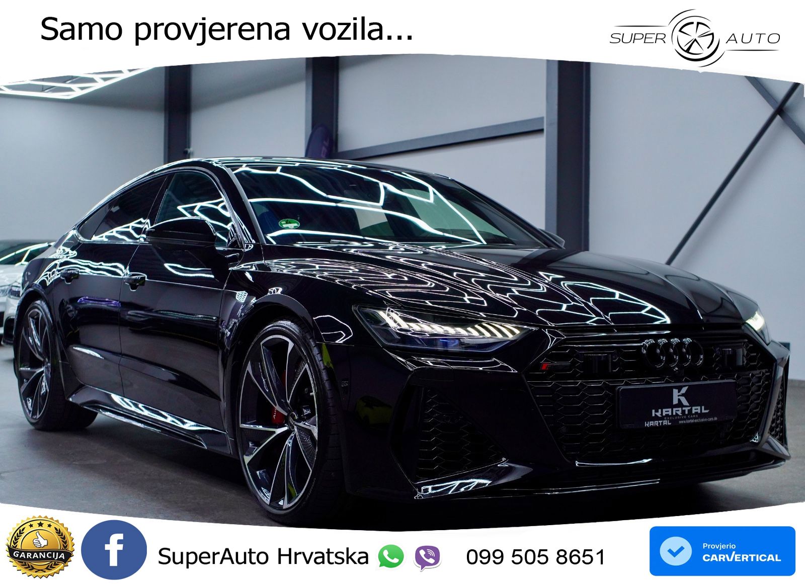 Audi RS7 4.0 TFSI V8 (600 KS) quattro tiptronic LED+GR SJED+ACC