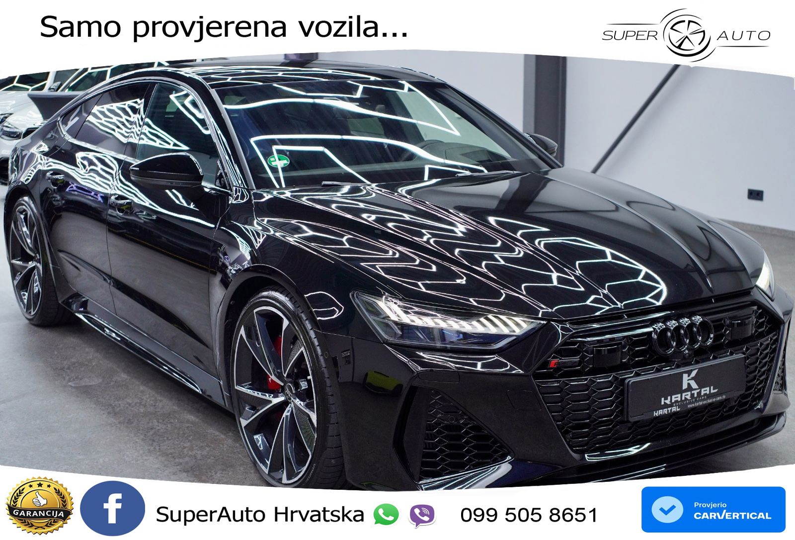 Audi RS7 4.0 TFSI V8 (600 KS) quattro tiptronic LED+GR SJED+ACC
