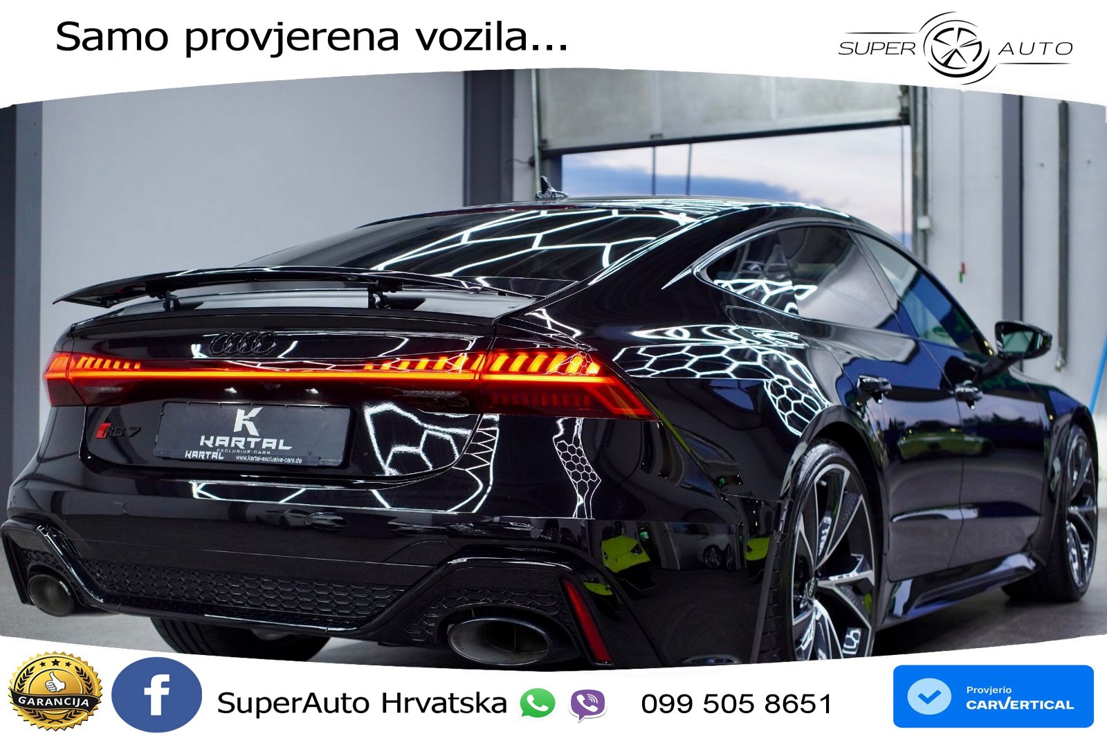 Audi RS7 4.0 TFSI V8 (600 KS) quattro tiptronic LED+GR SJED+ACC