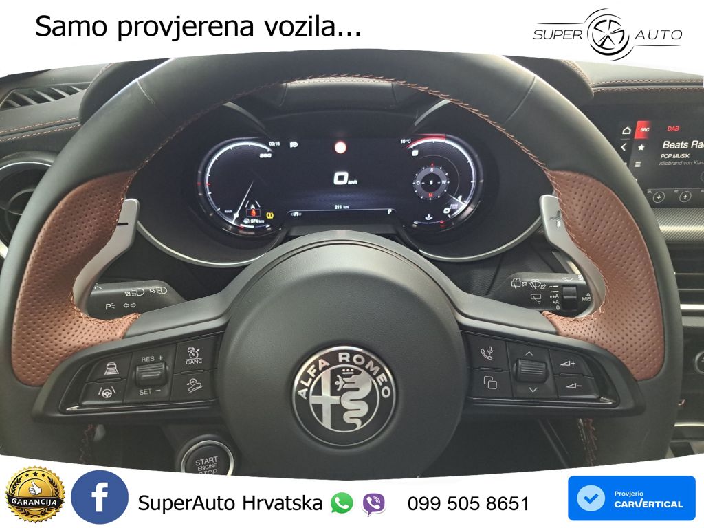 Alfa Romeo Stelvio 2.2 MultiJet II (210 KS) Q4 Automatic LED+GR SJED+ACC