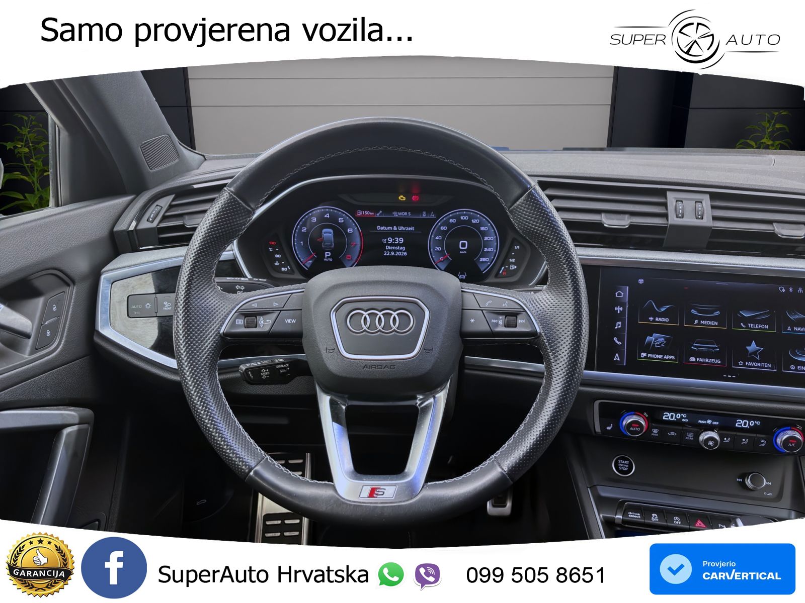 Audi Q3 II Sportback 40 TFSI (190 KS) quattro S tronic S line MATRIX+GR SJED+KAM