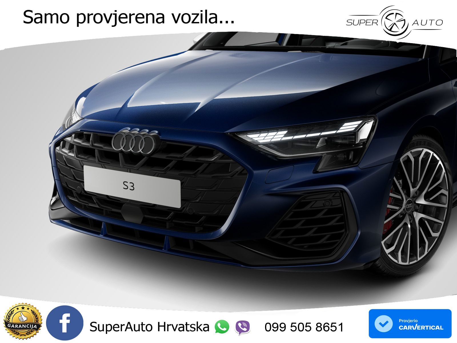 Audi S3 2.0 TFSI (333 KS) quattro S tronic LED+GR SJED+ACC