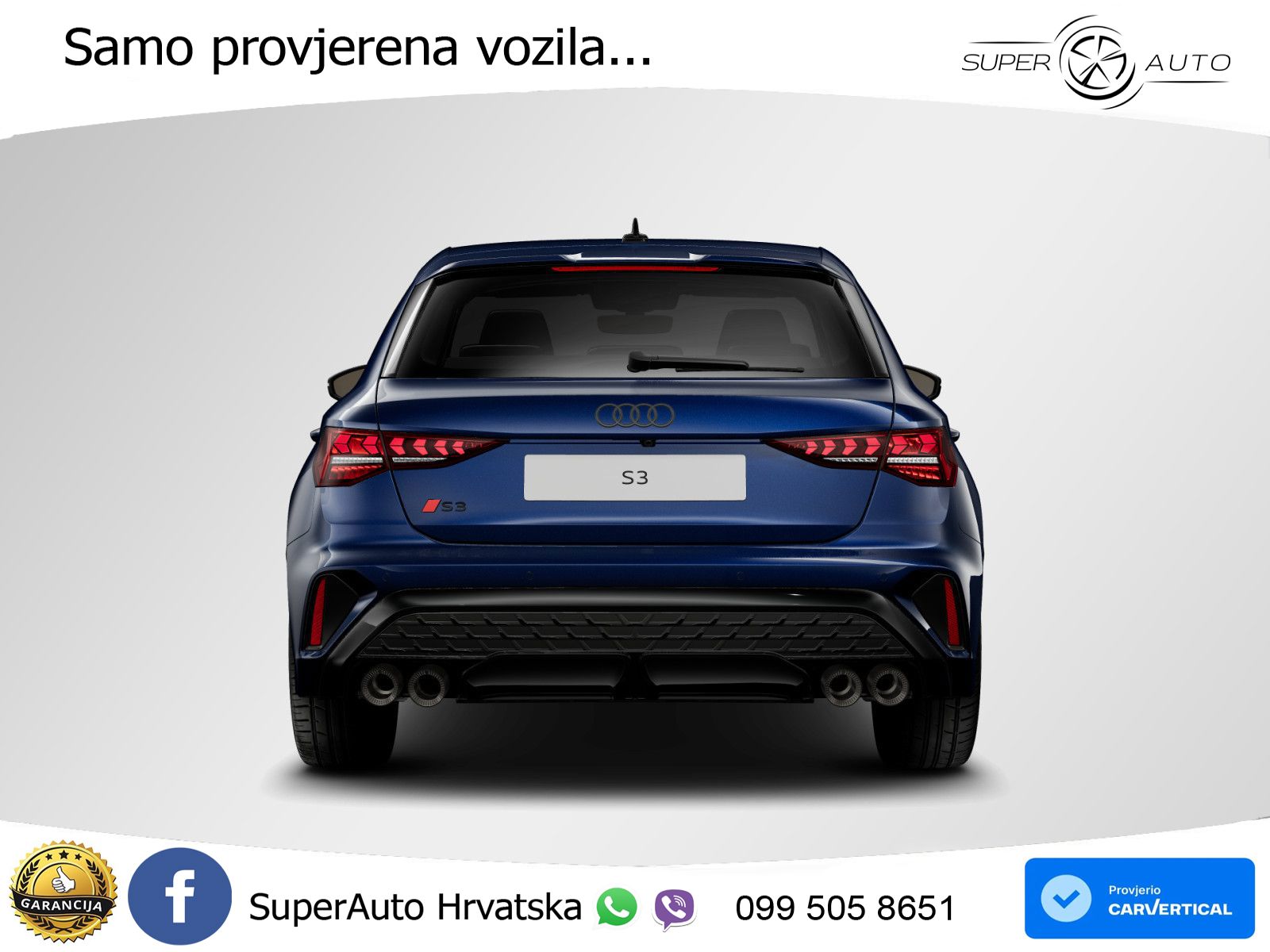 Audi S3 2.0 TFSI (333 KS) quattro S tronic LED+GR SJED+ACC