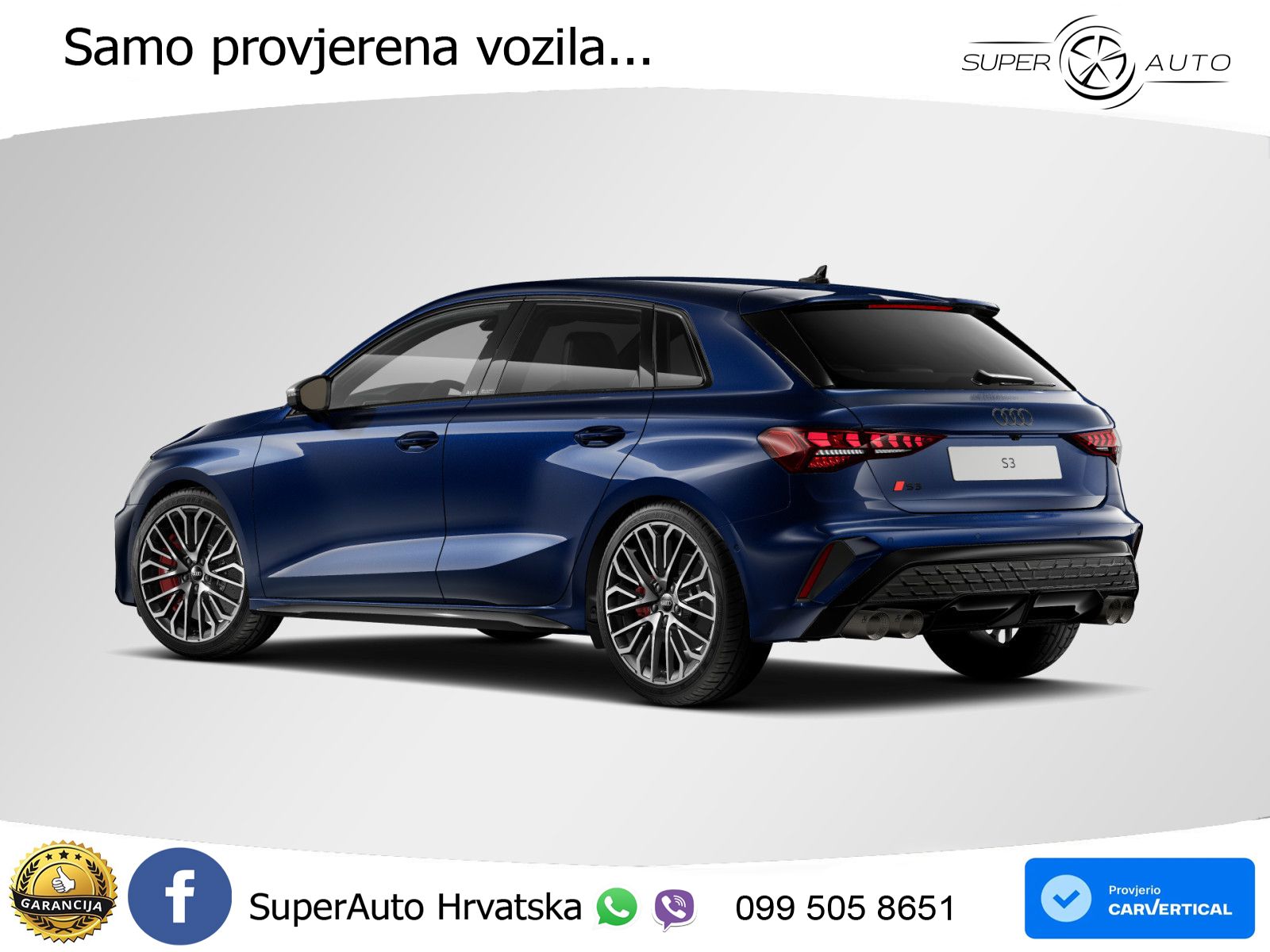 Audi S3 2.0 TFSI (333 KS) quattro S tronic LED+GR SJED+ACC