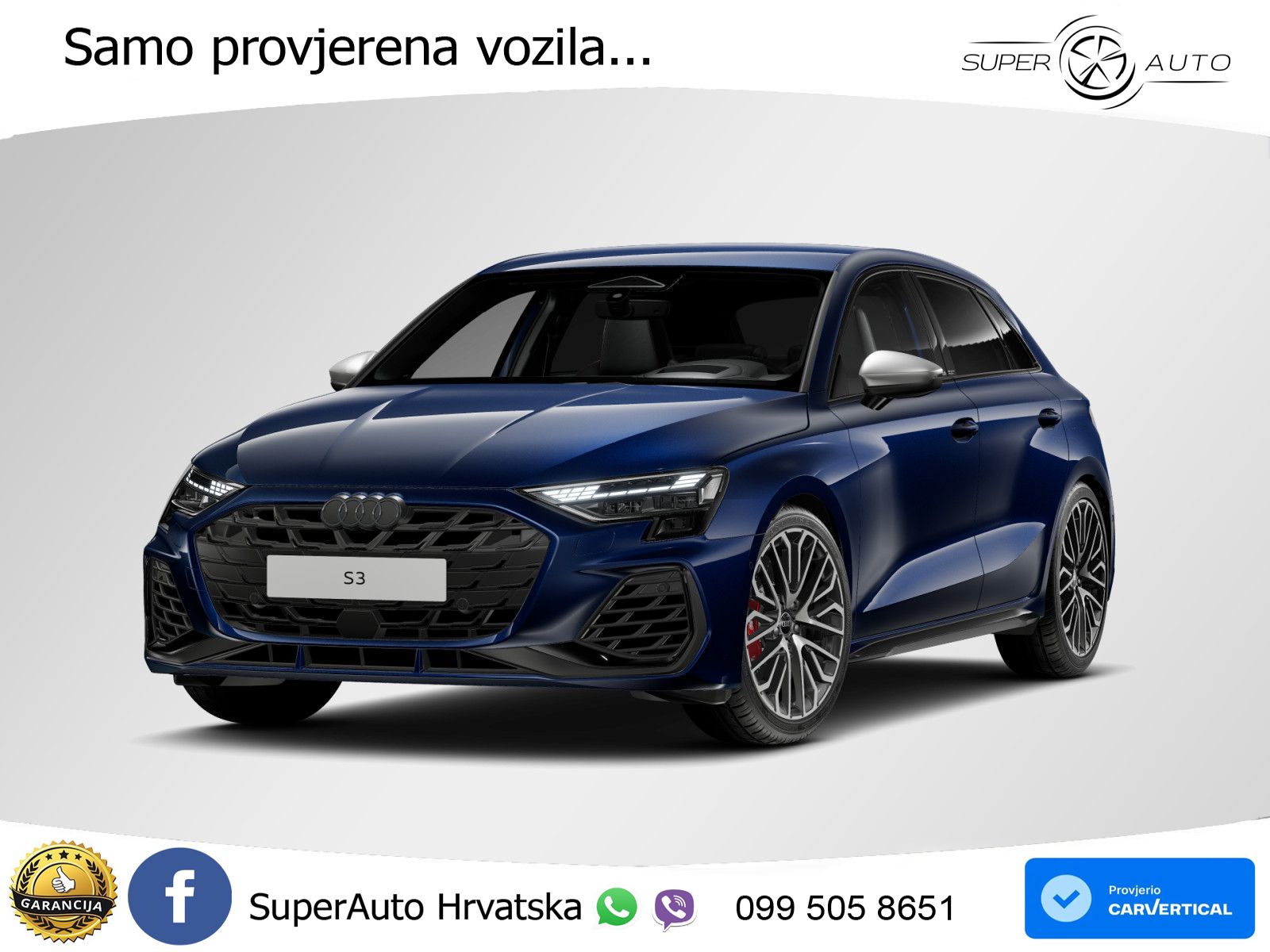 Audi S3 2.0 TFSI (333 KS) quattro S tronic LED+GR SJED+ACC