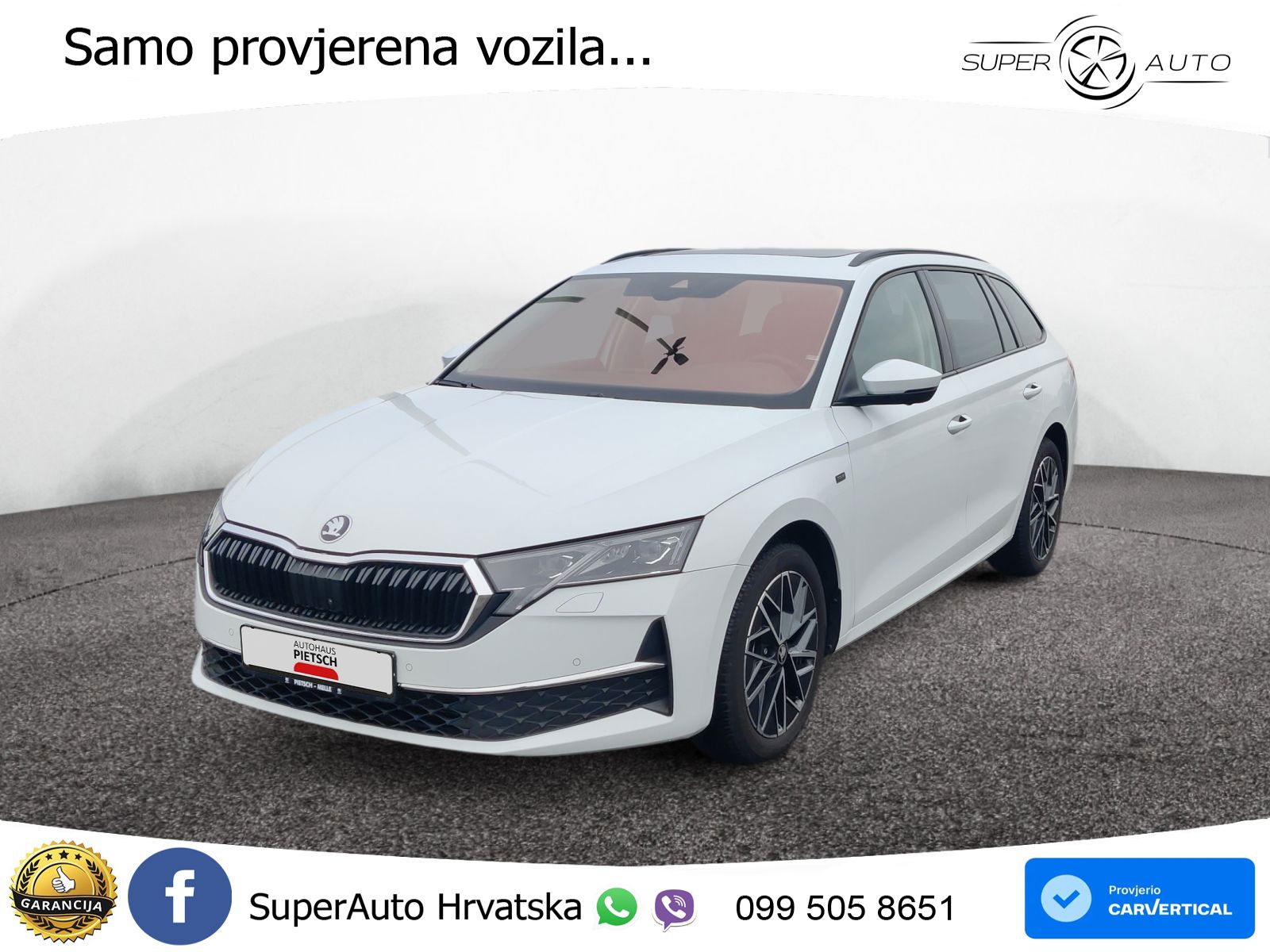 Škoda Octavia Combi 2.0 TDI (150 KS) DSG LED+GR SJED+ACC
