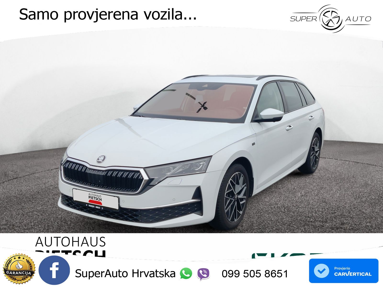 Škoda Octavia Combi 2.0 TDI (150 KS) DSG LED+GR SJED+ACC